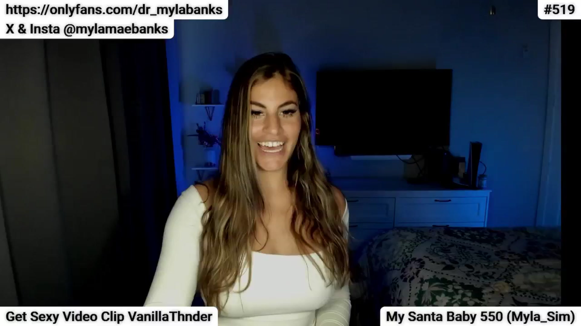 Gallery image thumbnail from MylaBanks's myfreecams stream on, 01/08/2025, 20:25 image 7 of 20
