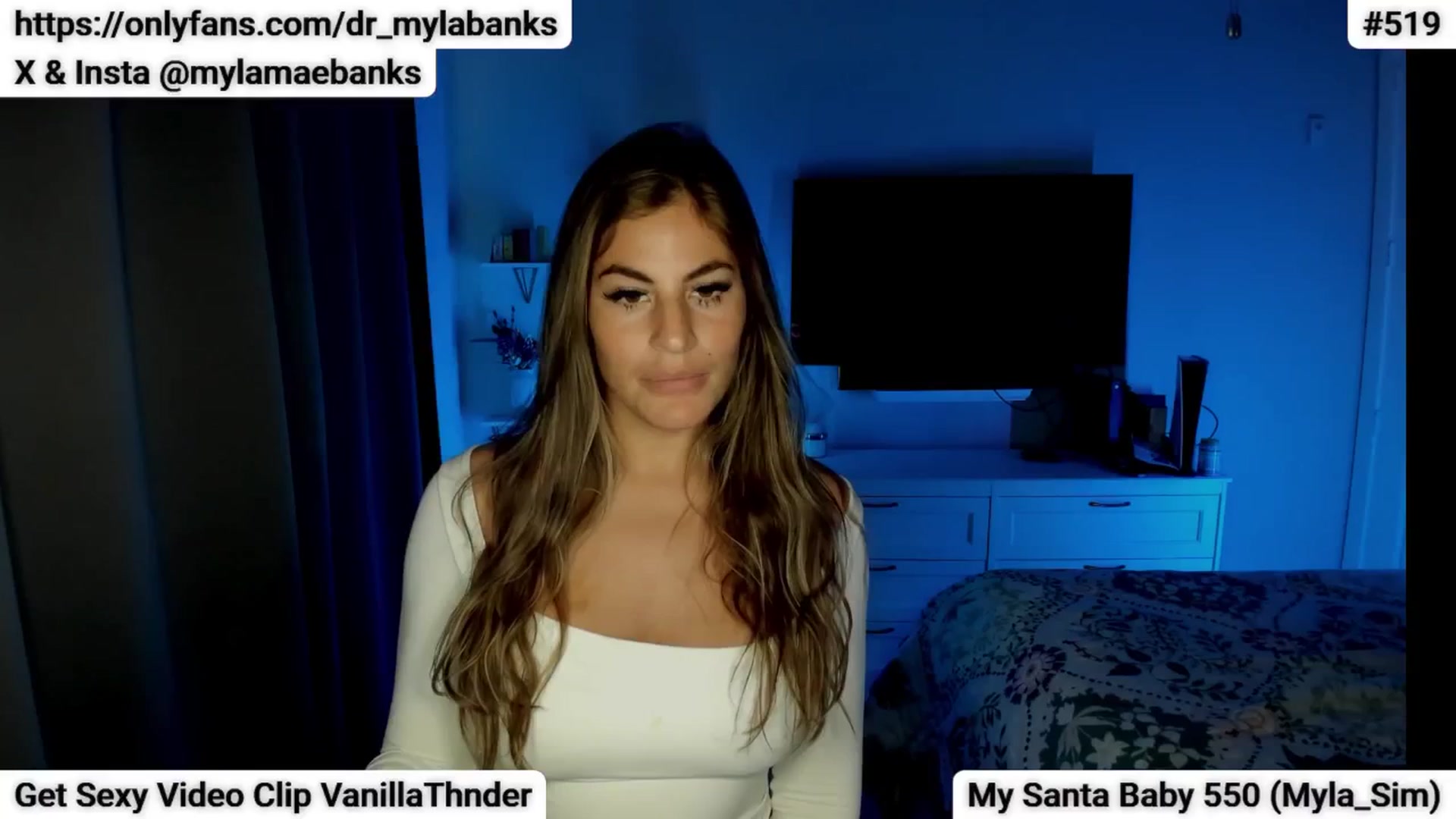 Gallery image thumbnail from MylaBanks's myfreecams stream on, 01/08/2025, 20:25 image 9 of 20