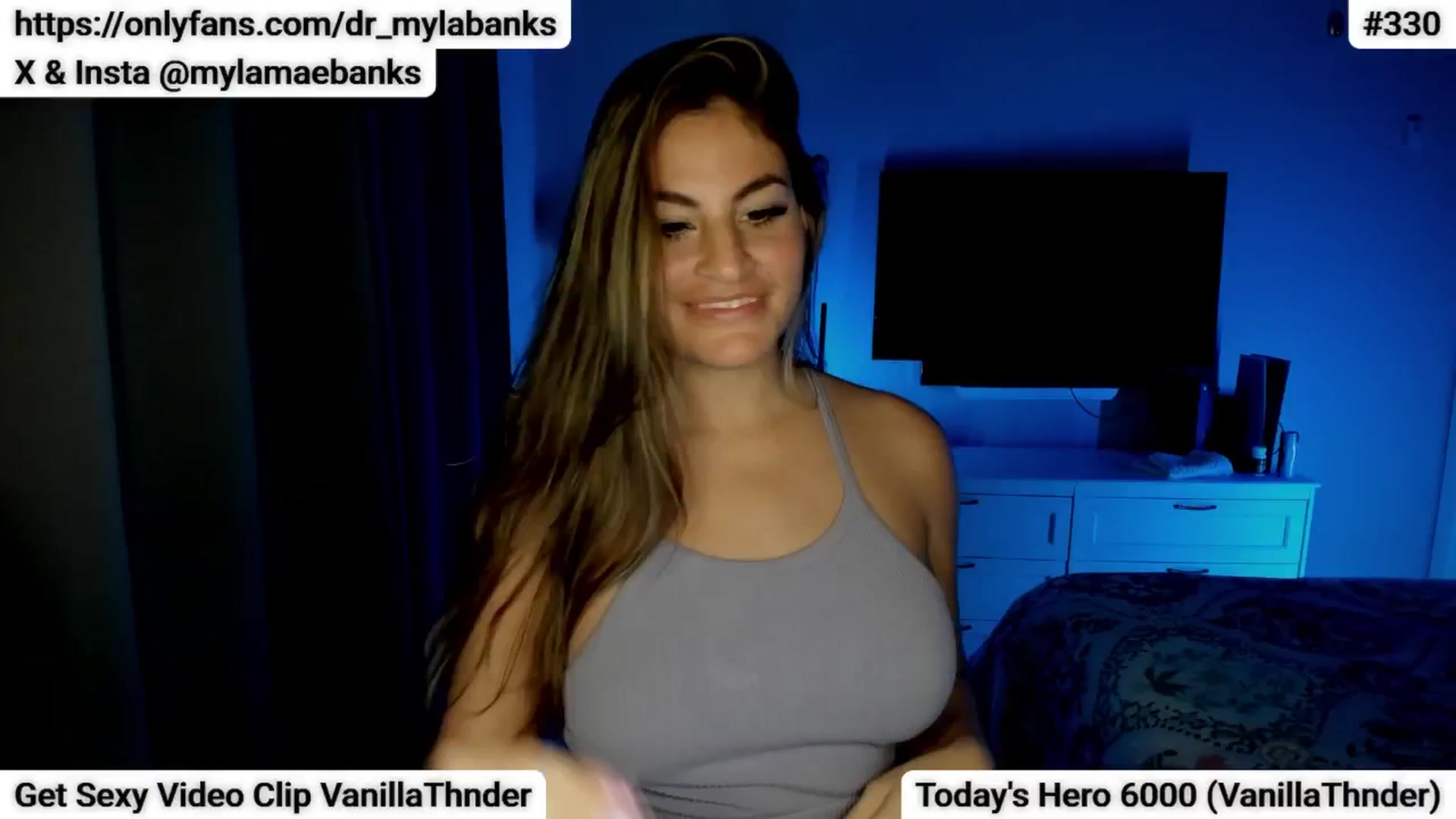 Gallery image thumbnail from MylaBanks's myfreecams stream on, 01/19/2025, 04:38 image 18 of 20