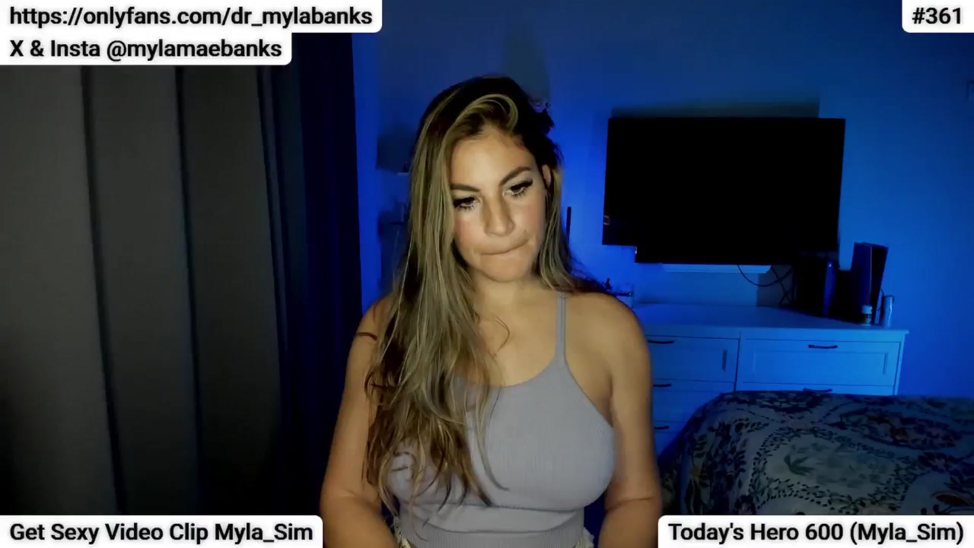 Gallery image thumbnail from MylaBanks's myfreecams stream on, 01/19/2025, 04:38 image 13 of 20