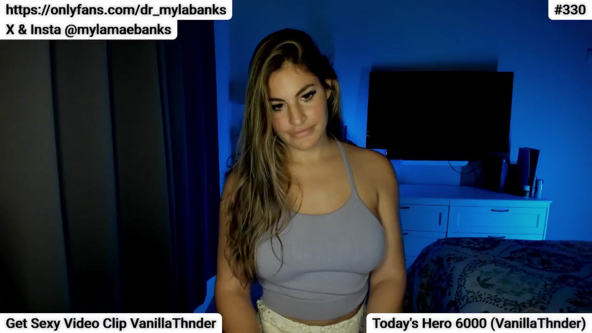 Gallery image thumbnail from MylaBanks's myfreecams stream on, 01/19/2025, 04:38 image 16 of 20