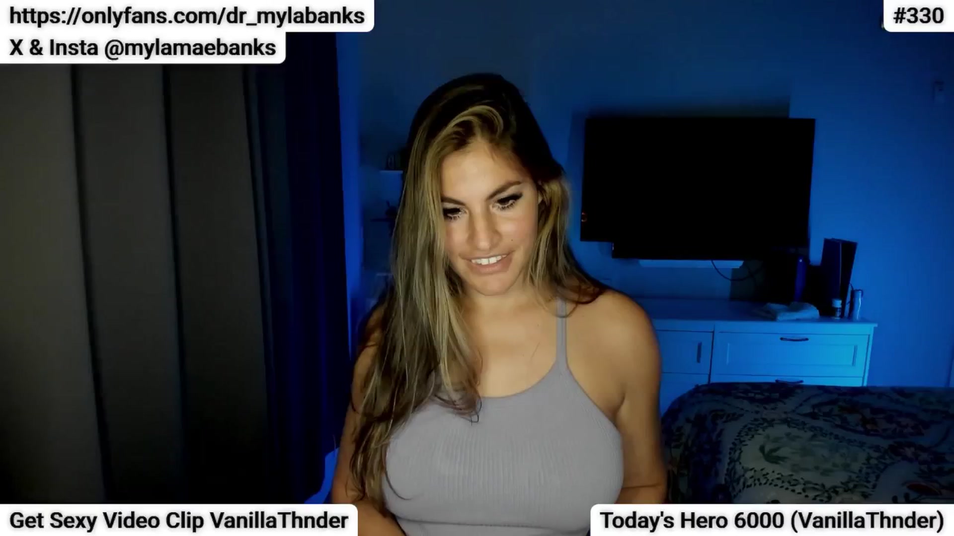 Gallery image thumbnail from MylaBanks's myfreecams stream on, 01/19/2025, 05:35 image 1 of 20