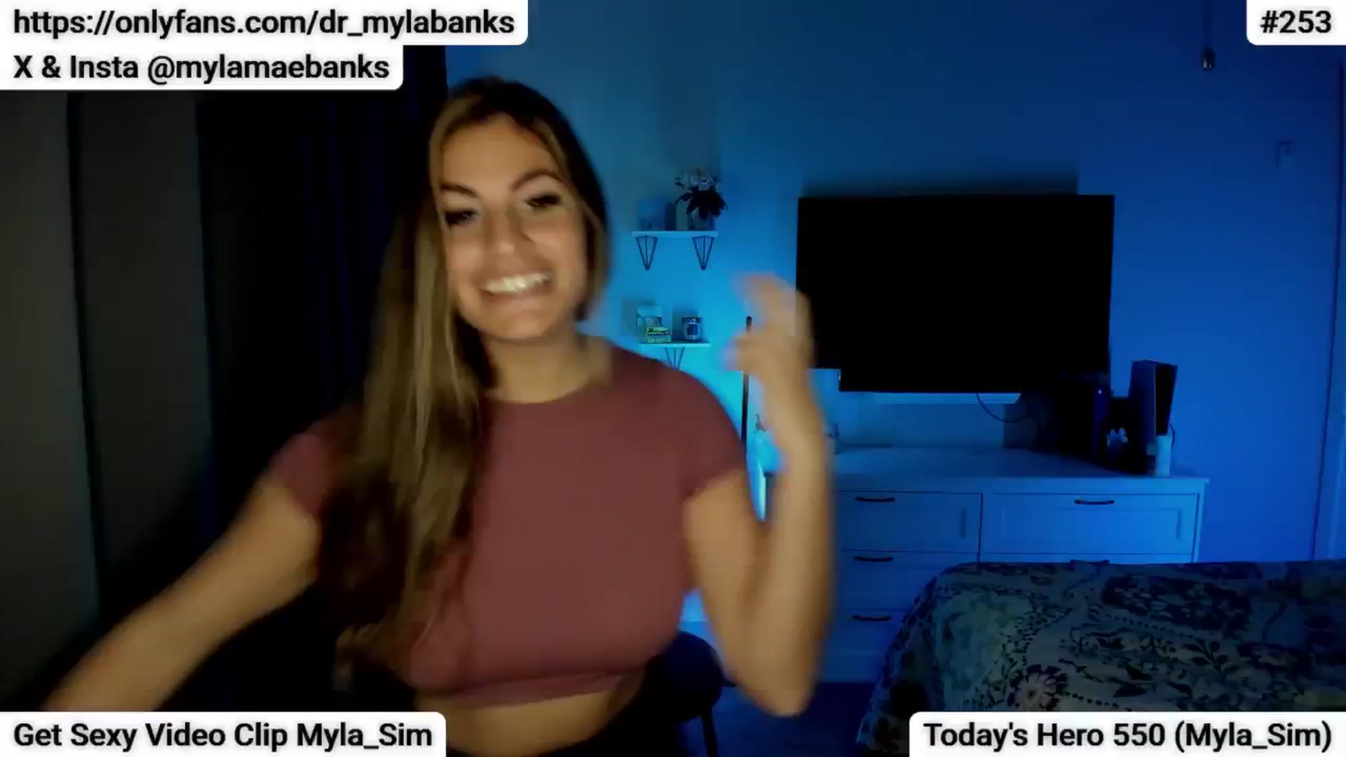 Gallery image thumbnail from MylaBanks's myfreecams stream on, 01/22/2025, 21:36 image 5 of 20