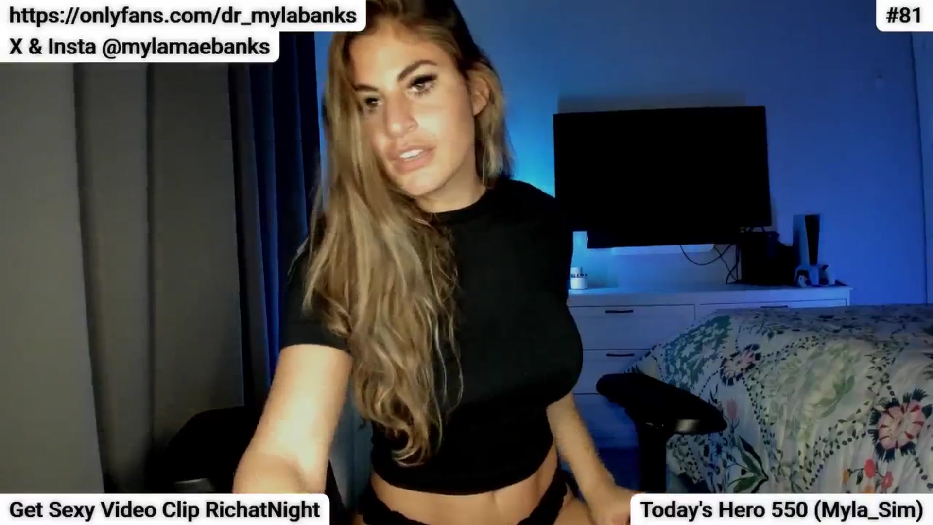 Gallery image thumbnail from MylaBanks's myfreecams stream on, 02/04/2025, 20:35 image 10 of 20