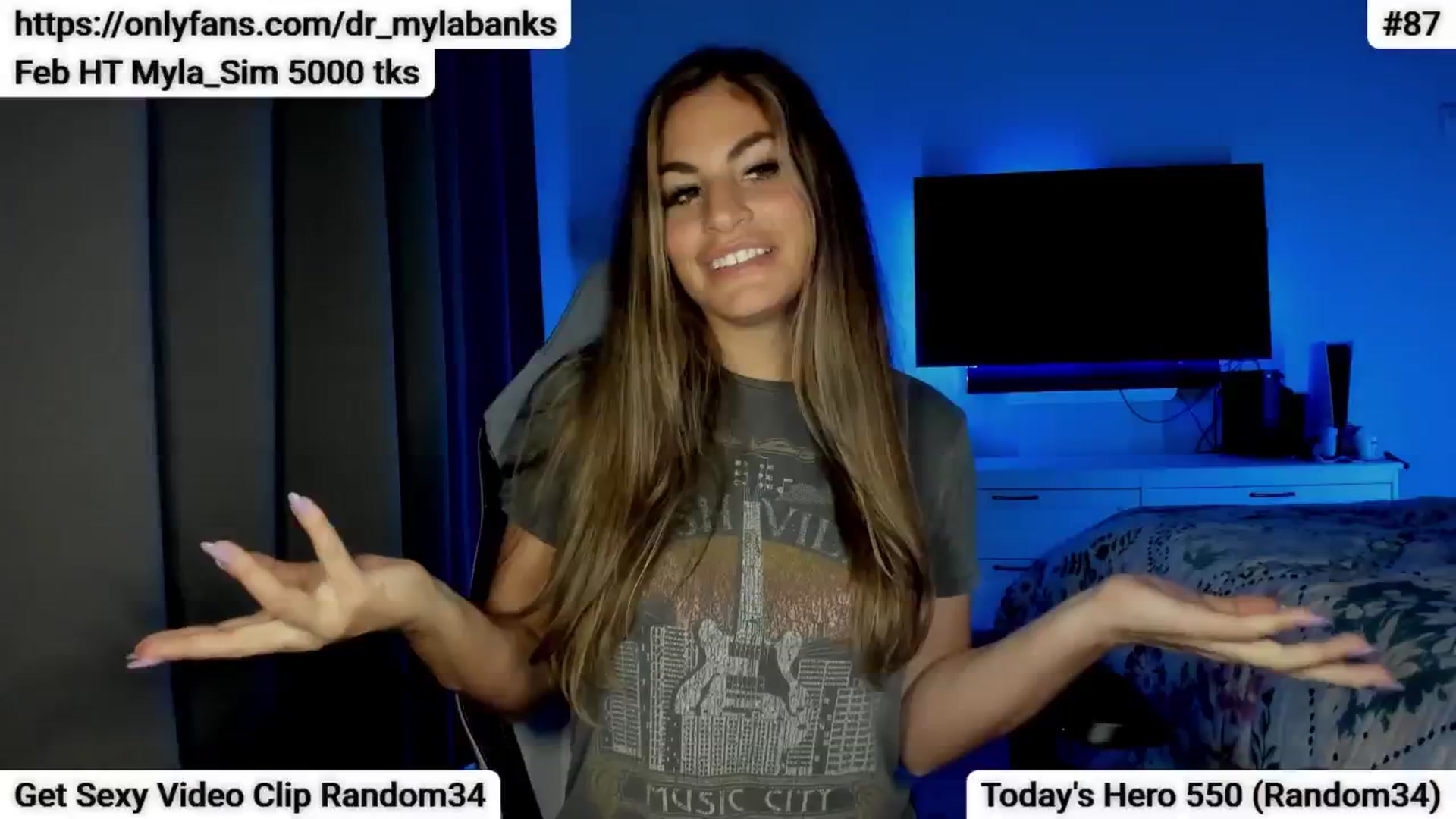 Gallery image thumbnail from MylaBanks's myfreecams stream on, 02/08/2025, 04:37 image 1 of 20