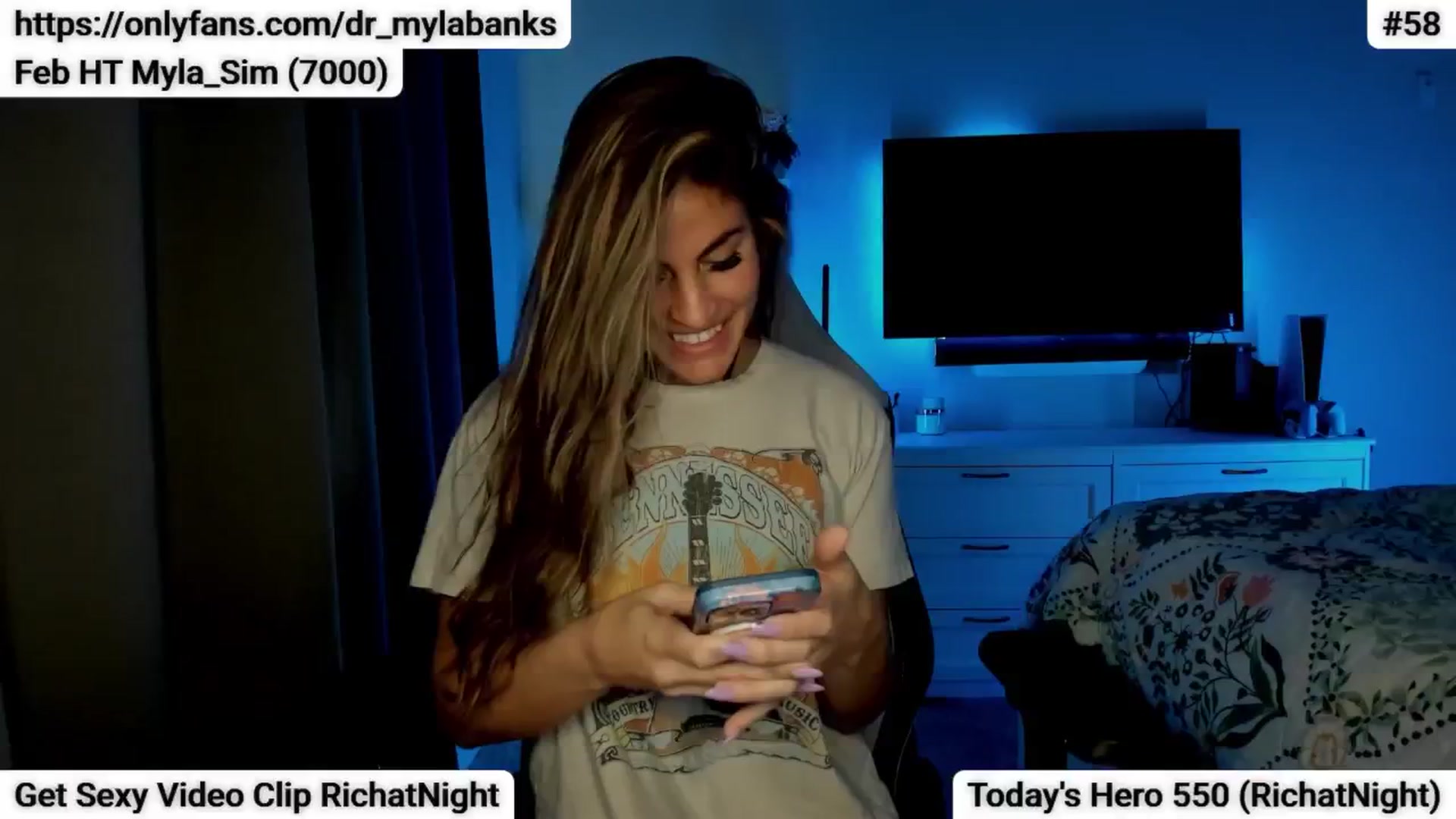 Gallery image thumbnail from MylaBanks's myfreecams stream on, 02/19/2025, 20:32 image 9 of 20