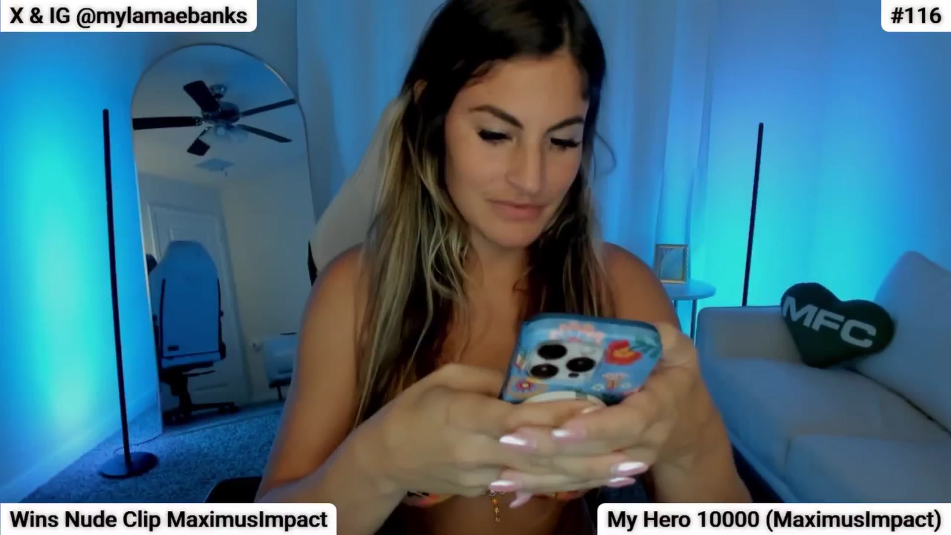 Gallery image thumbnail from MylaBanks's myfreecams stream on, 09/27/2025, 02:11 image 1 of 20