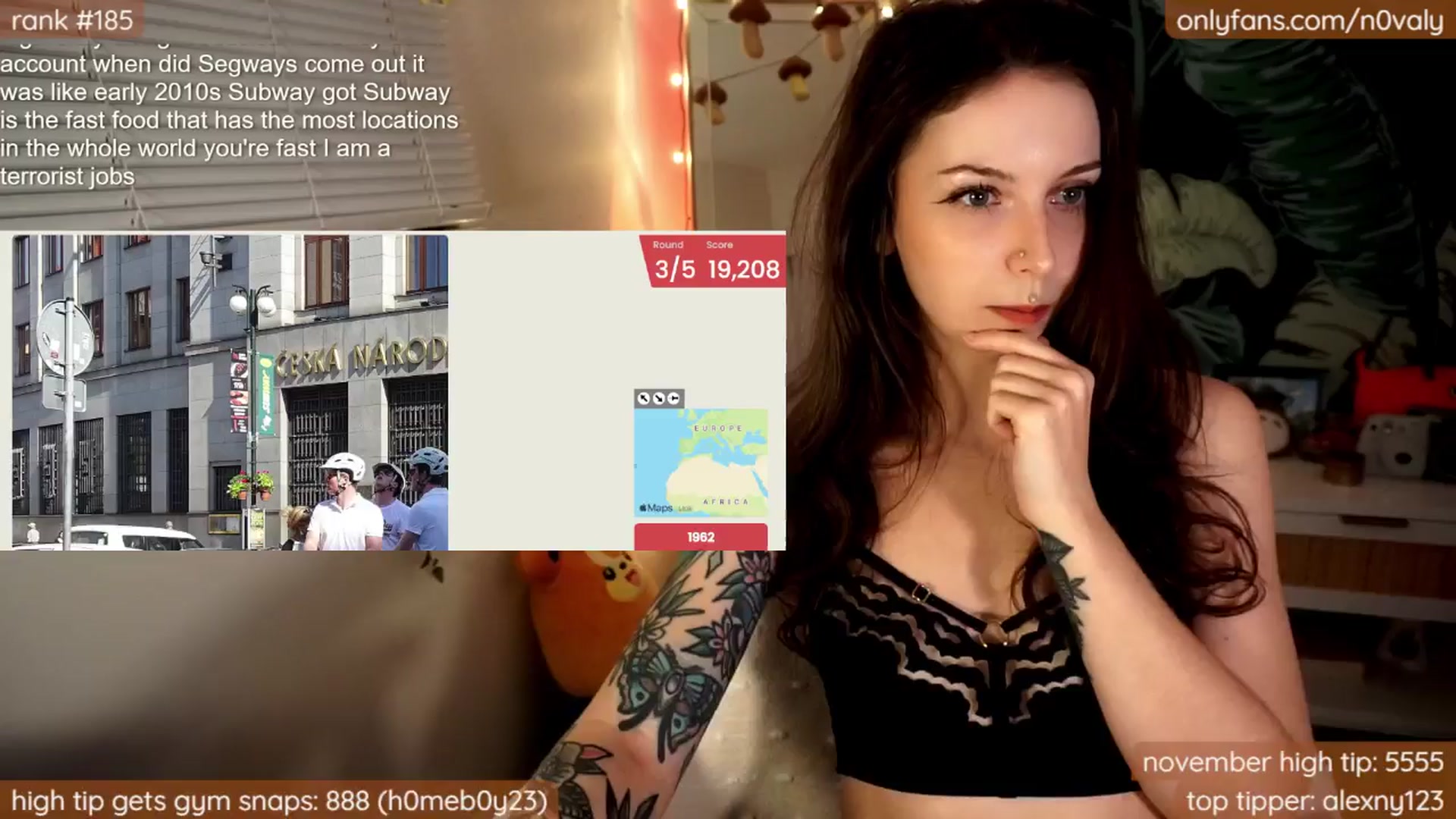 Gallery image thumbnail from N0valy's myfreecams stream on, 11/05/2024, 09:06 image 5 of 20