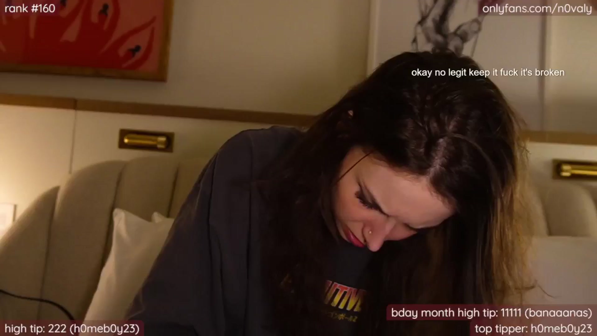 Gallery image thumbnail from N0valy's myfreecams stream on, 01/22/2025, 10:16 image 7 of 20