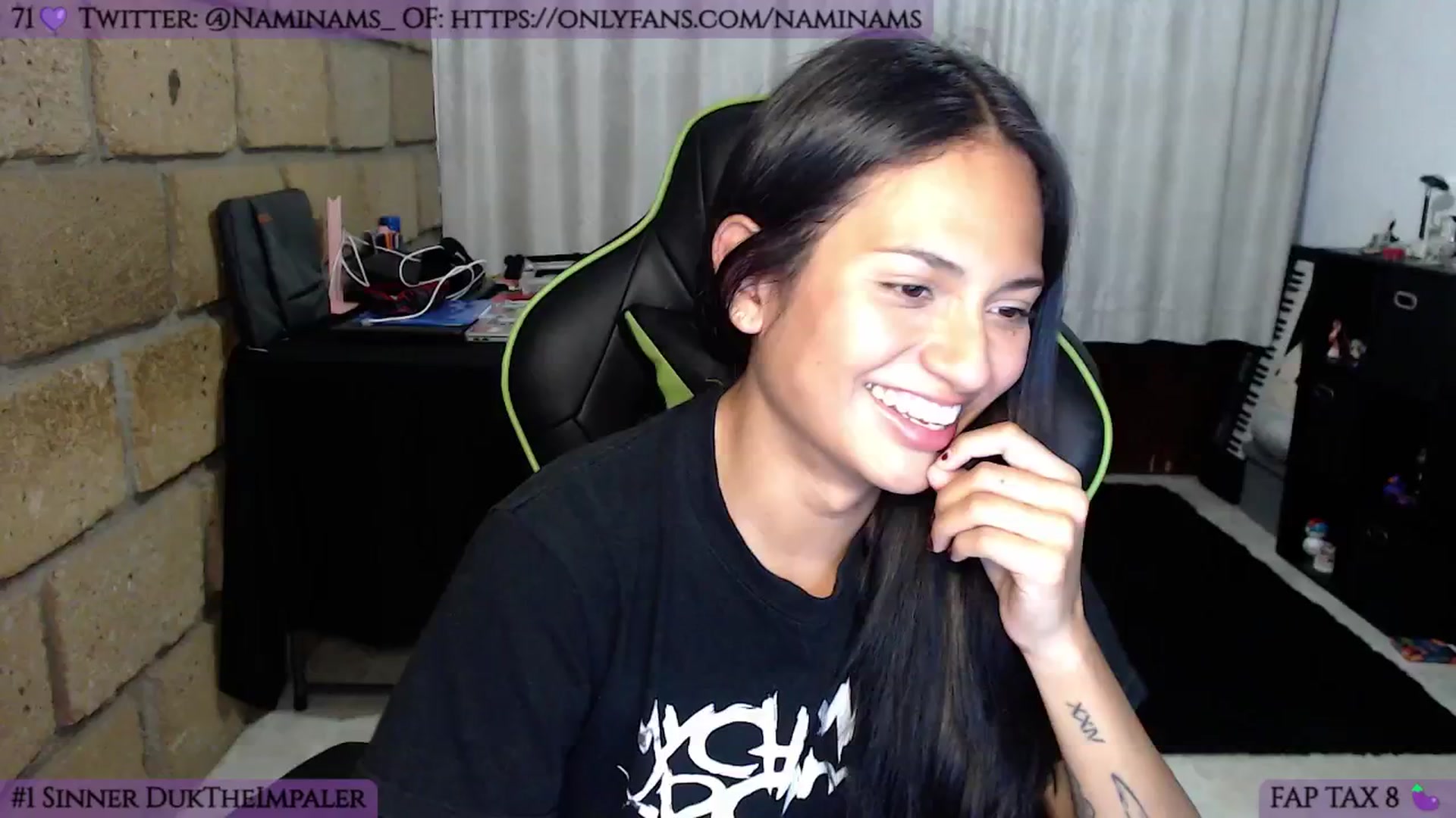Gallery image thumbnail from NamiSinner's myfreecams stream on, 10/16/2024, 01:18 image 9 of 20