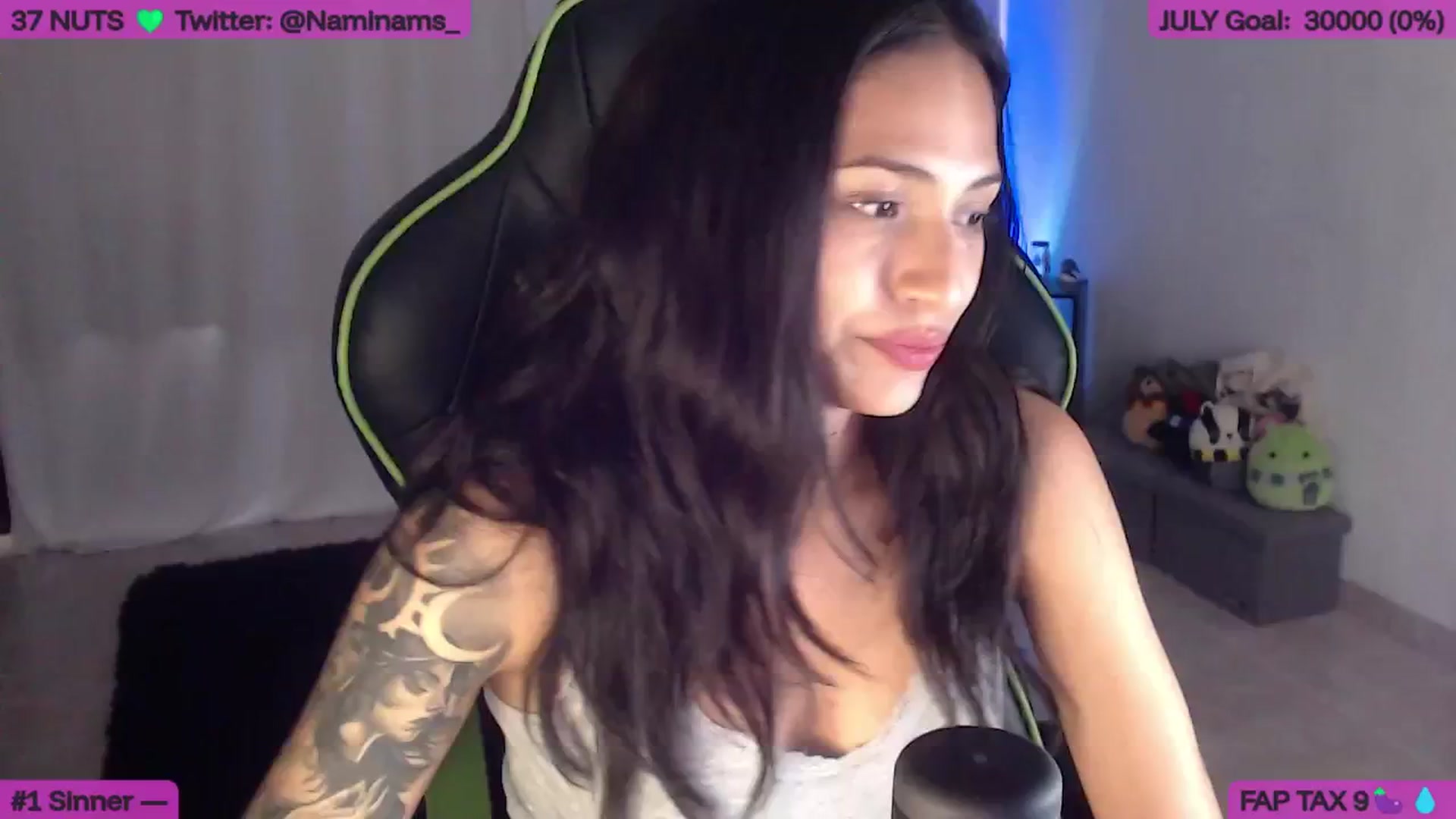 Gallery image thumbnail from NamiSinner's myfreecams stream on, 07/01/2025, 21:42 image 13 of 20