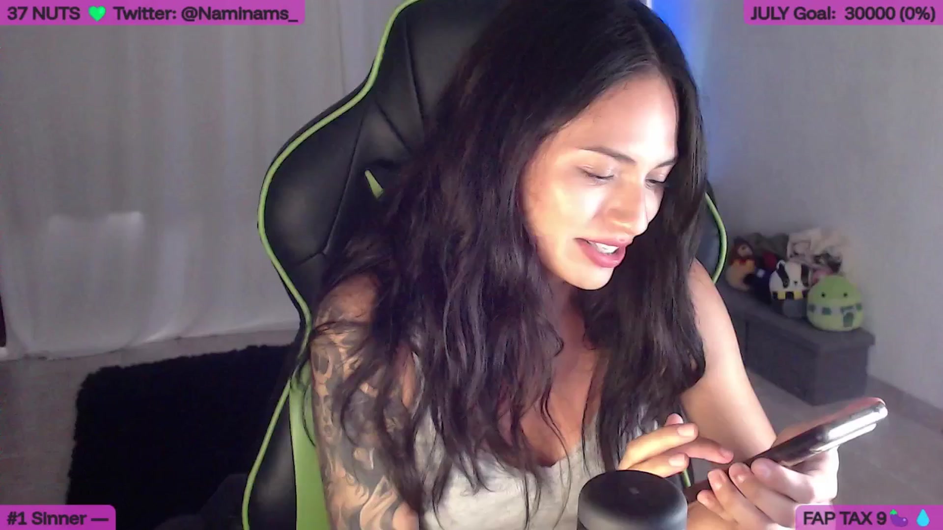 Gallery image thumbnail from NamiSinner's myfreecams stream on, 07/01/2025, 21:42 image 6 of 20