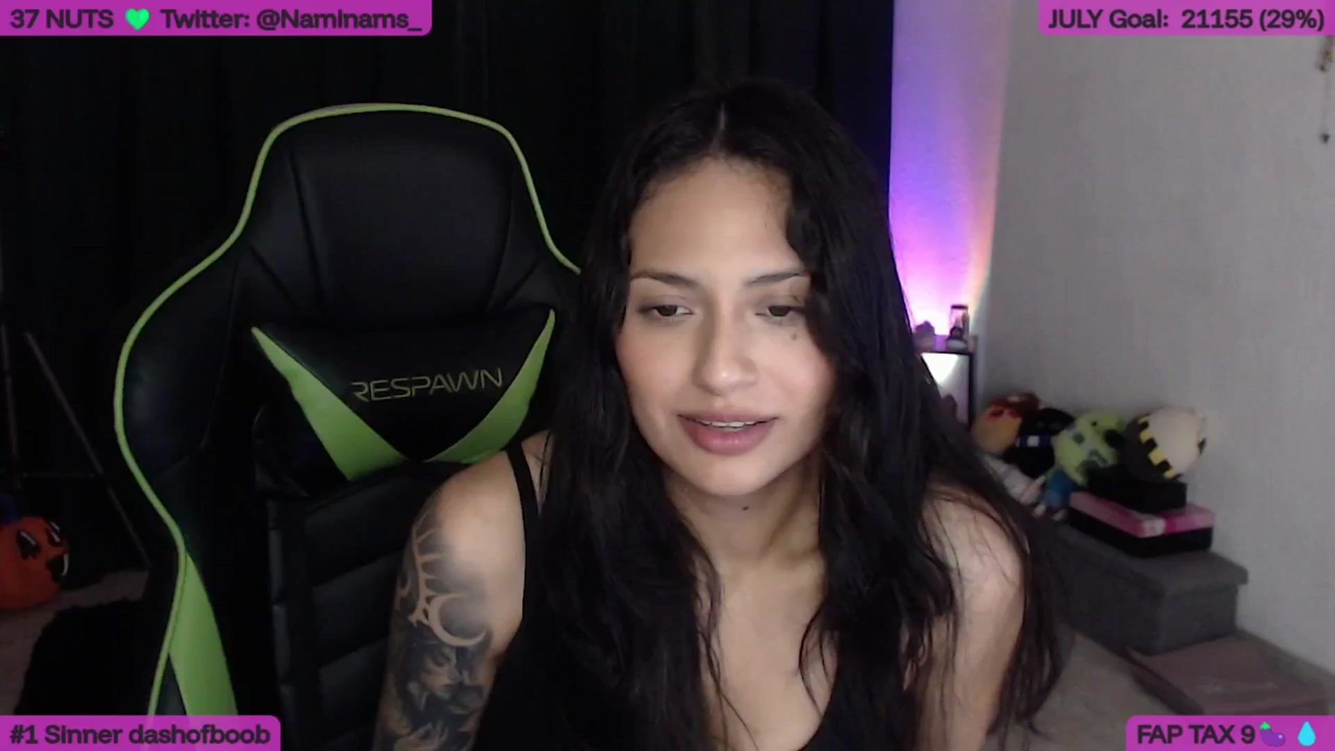 Gallery image thumbnail from NamiSinner's myfreecams stream on, 07/23/2025, 16:50 image 12 of 20