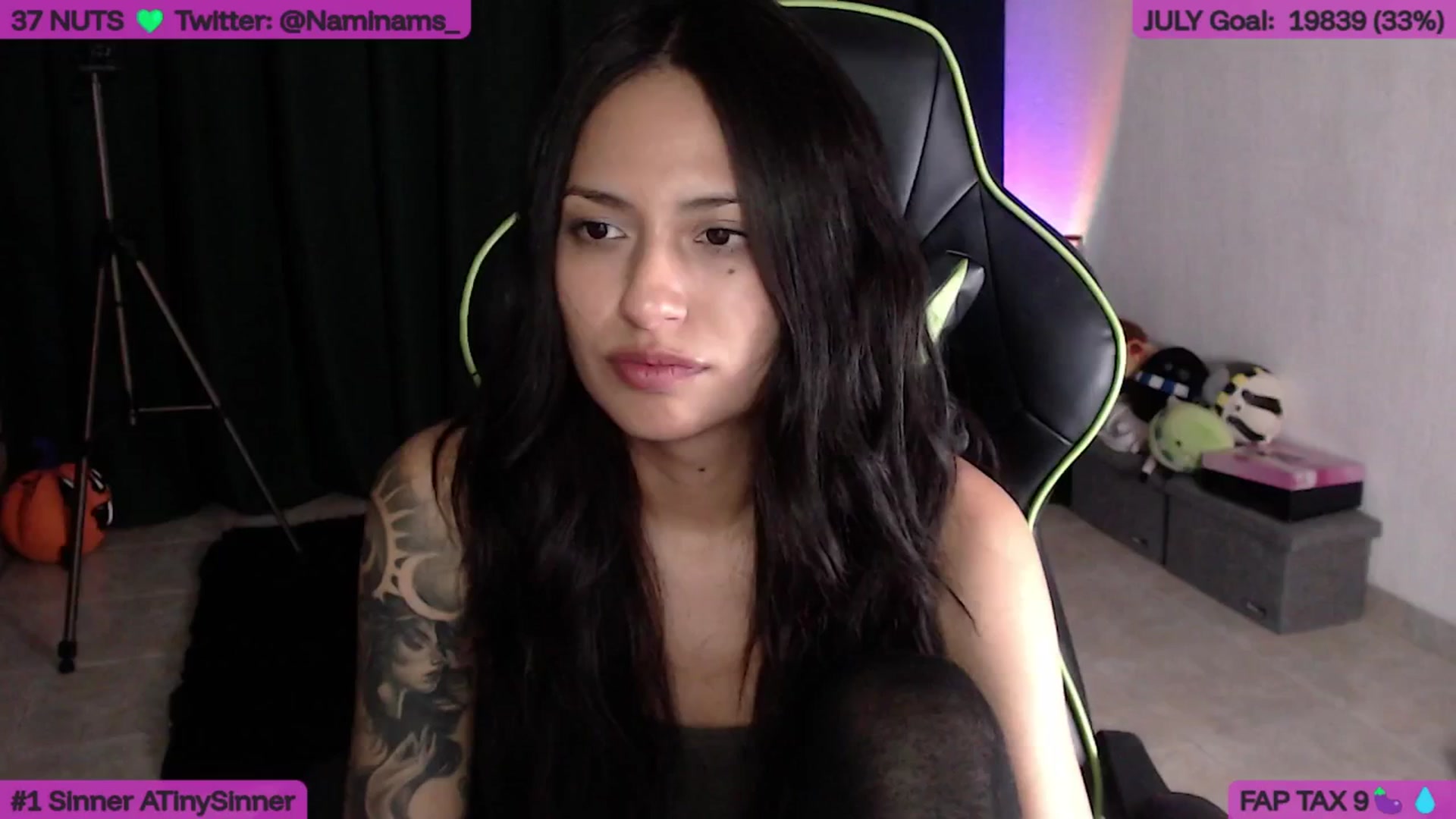 Gallery image thumbnail from NamiSinner's myfreecams stream on, 07/30/2025, 24:08 image 16 of 20
