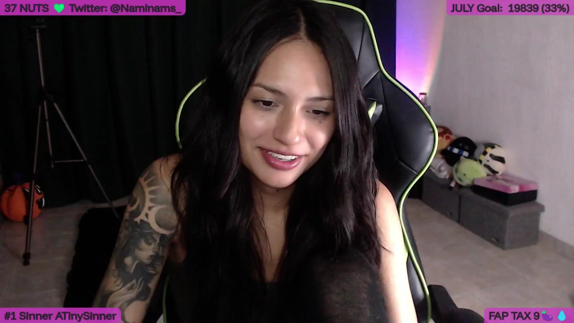 Gallery image thumbnail from NamiSinner's myfreecams stream on, 07/30/2025, 24:08 image 15 of 20