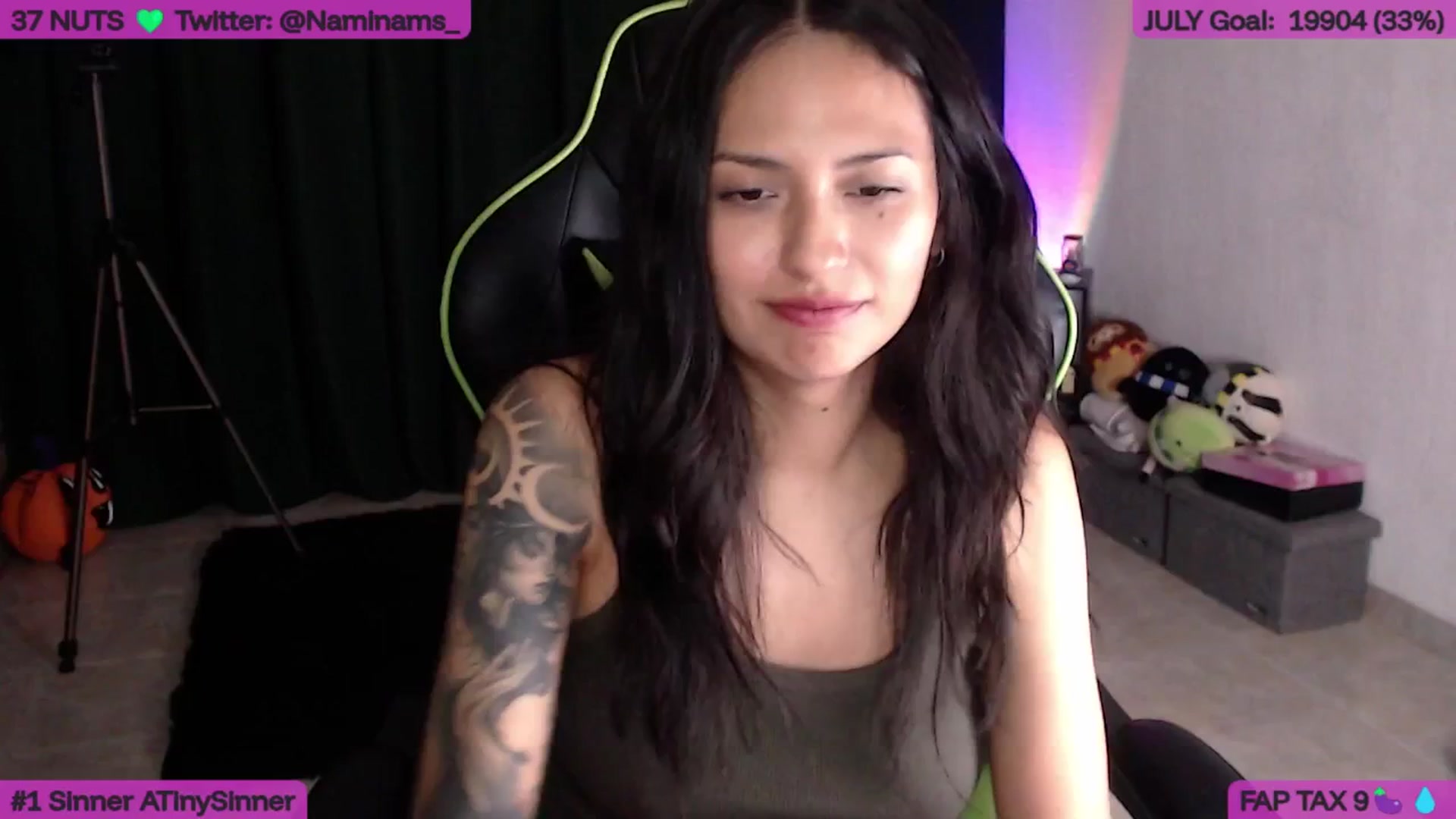 Gallery image thumbnail from NamiSinner's myfreecams stream on, 07/30/2025, 24:08 image 1 of 20