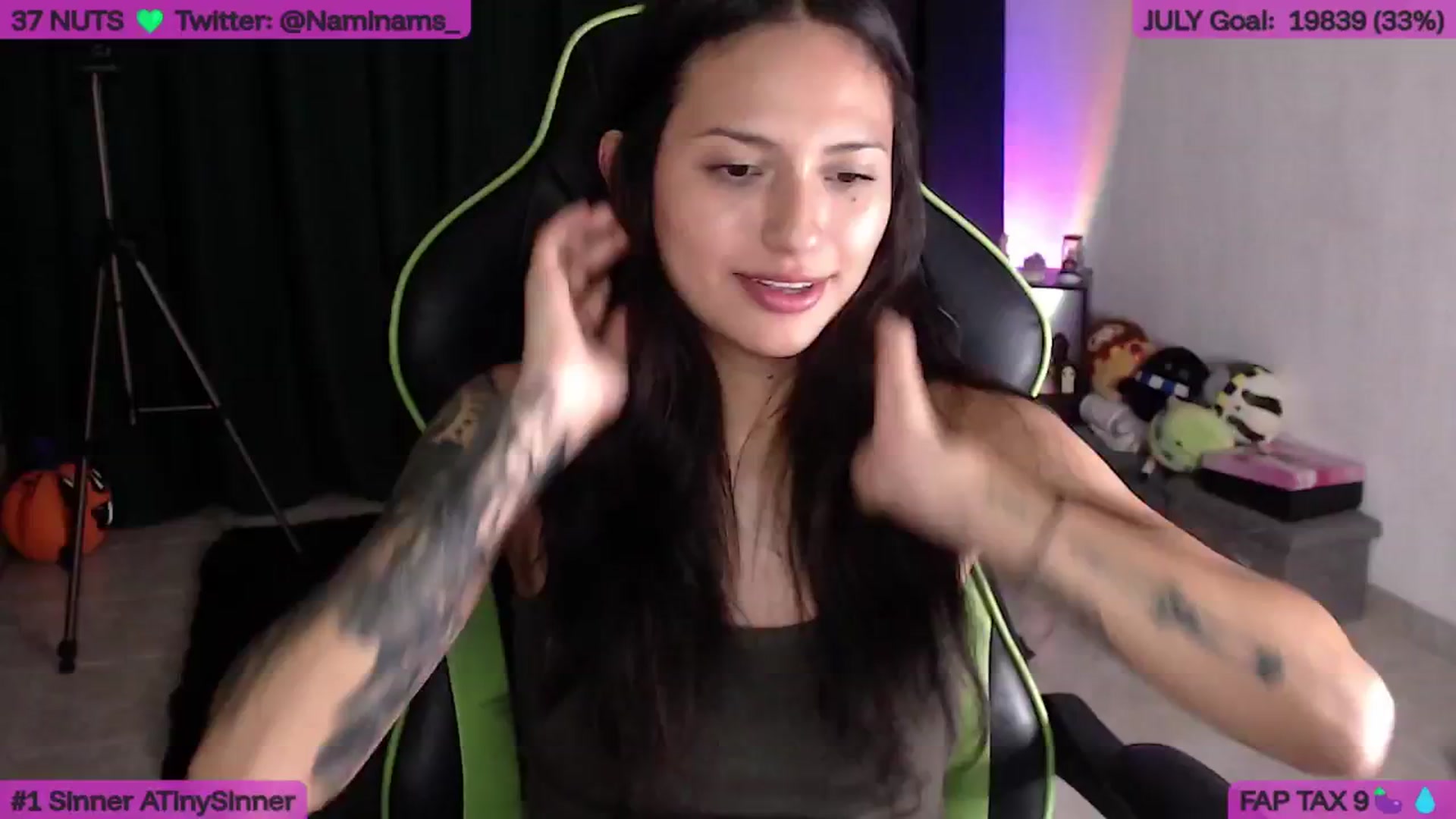 Gallery image thumbnail from NamiSinner's myfreecams stream on, 07/30/2025, 24:08 image 20 of 20