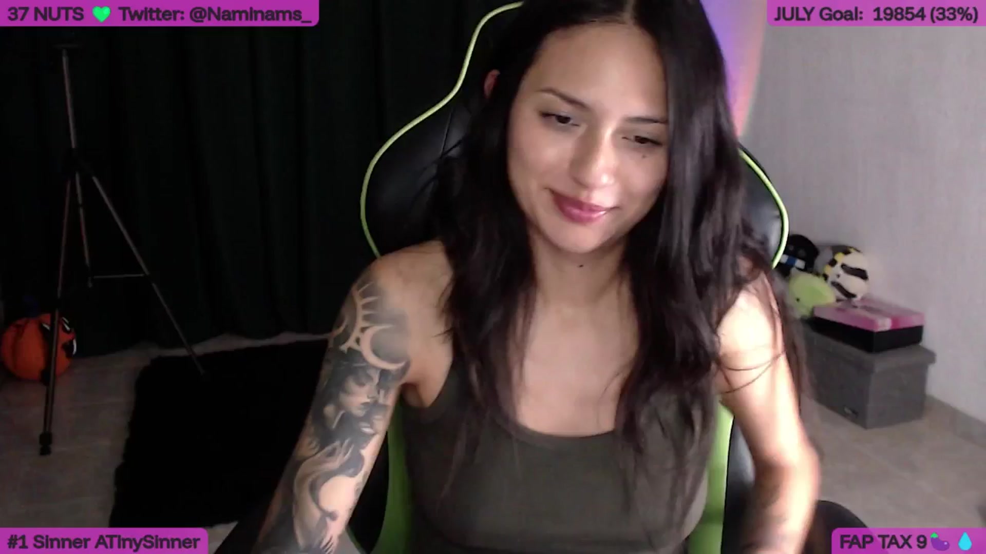 Gallery image thumbnail from NamiSinner's myfreecams stream on, 07/30/2025, 24:08 image 13 of 20