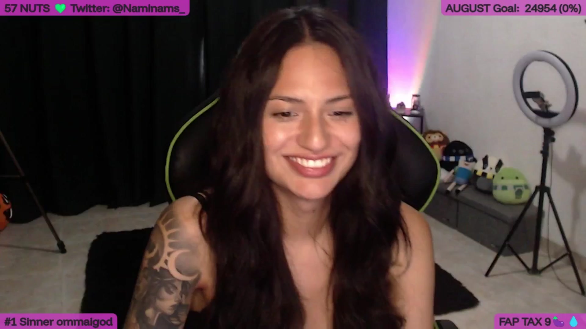 Gallery image thumbnail from NamiSinner's myfreecams stream on, 08/06/2025, 22:59 image 19 of 20