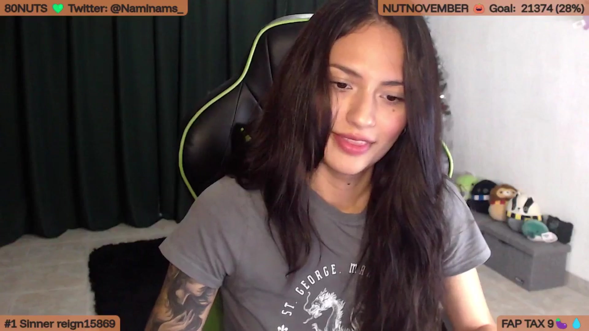 Gallery image thumbnail from NamiSinner's myfreecams stream on, 11/19/2025, 23:44 image 12 of 20