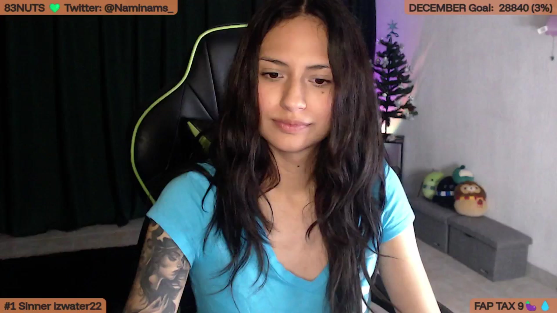 Gallery image thumbnail from NamiSinner's myfreecams stream on, 12/03/2025, 01:01 image 8 of 20