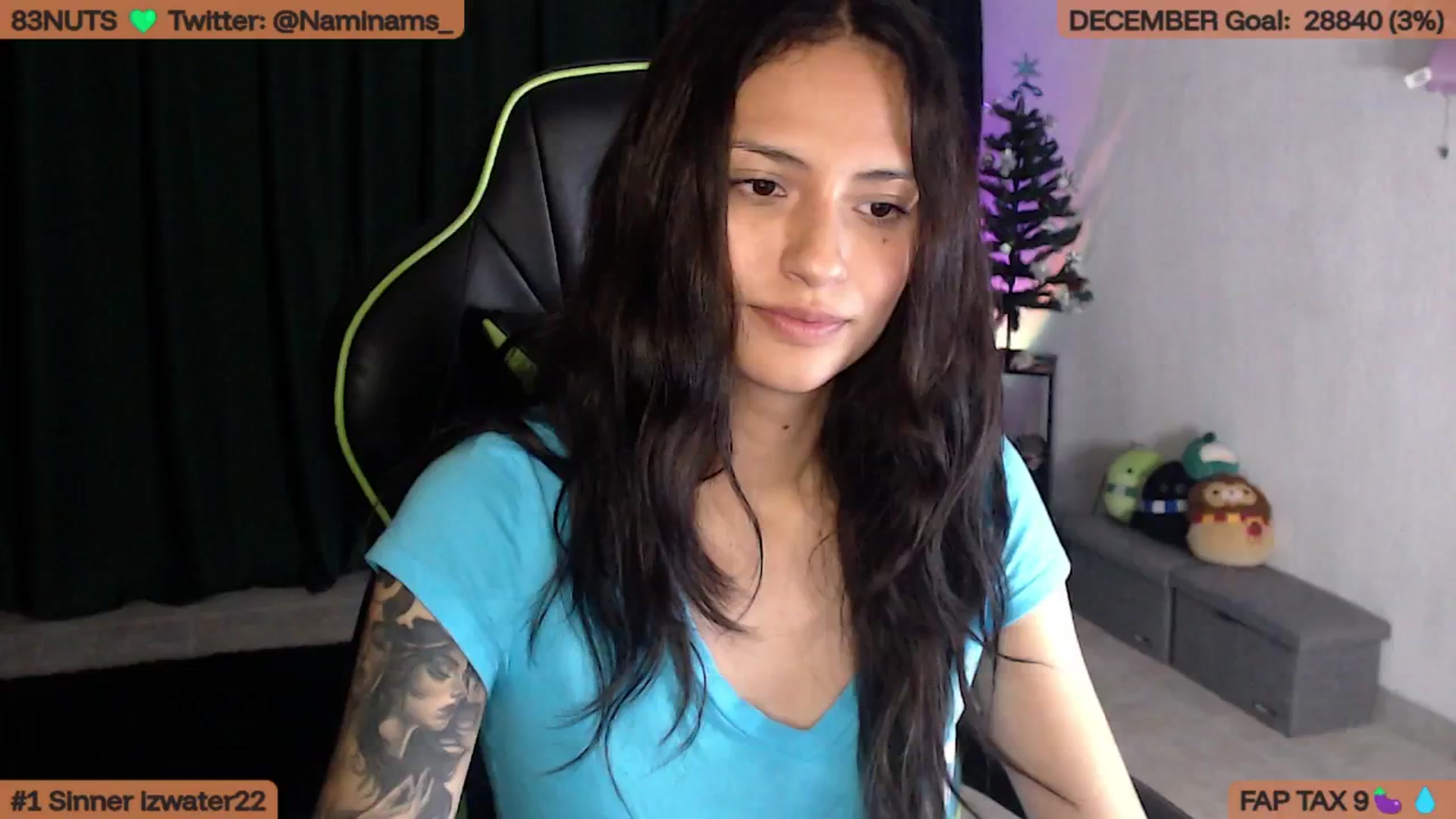 Gallery image thumbnail from NamiSinner's myfreecams stream on, 12/03/2025, 01:01 image 7 of 20