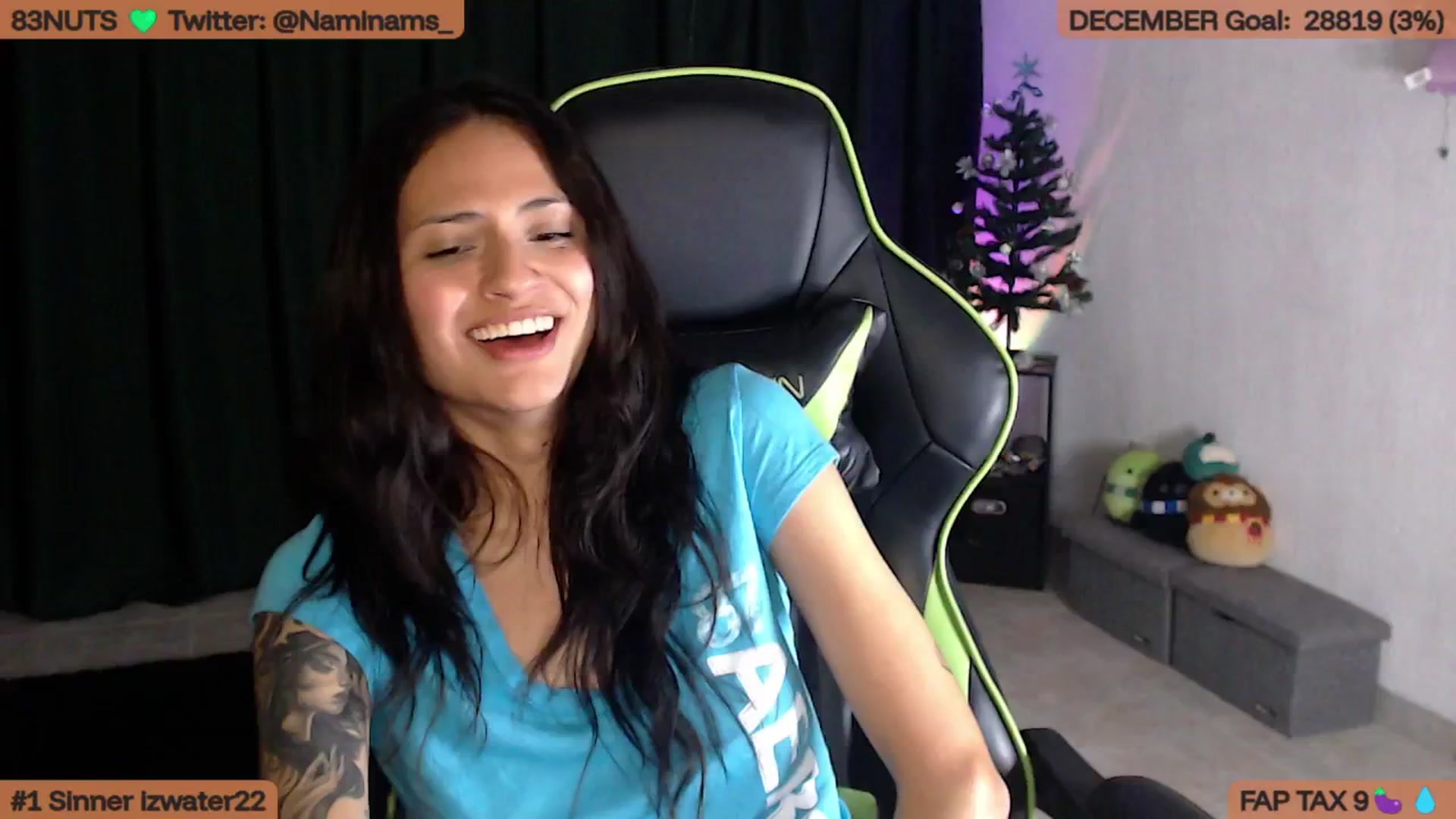 Gallery image thumbnail from NamiSinner's myfreecams stream on, 12/03/2025, 01:01 image 18 of 20