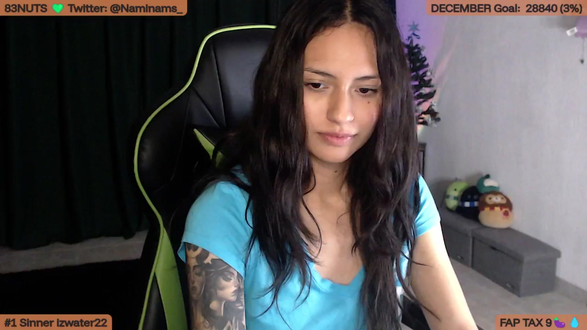 Gallery image thumbnail from NamiSinner's myfreecams stream on, 12/03/2025, 01:01 image 6 of 20
