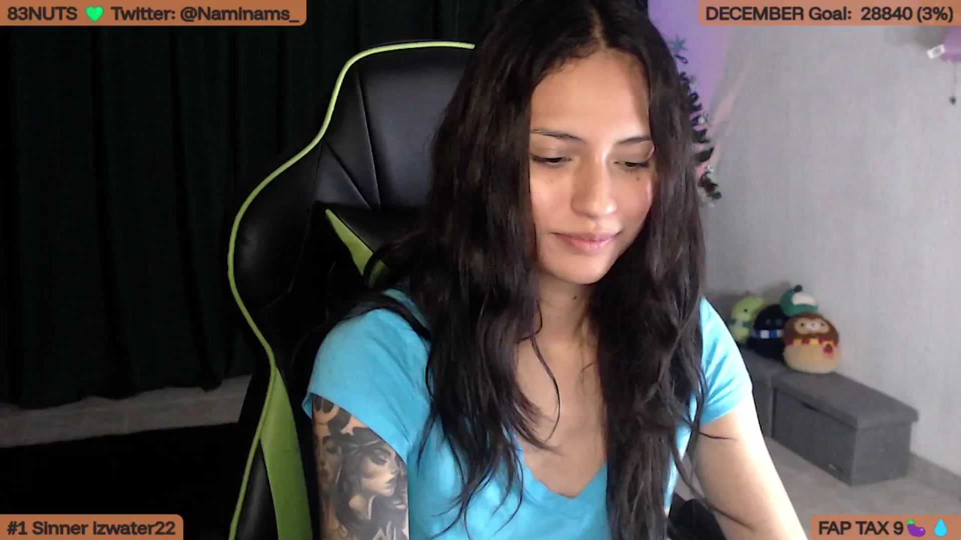 Gallery image thumbnail from NamiSinner's myfreecams stream on, 12/03/2025, 01:01 image 9 of 20