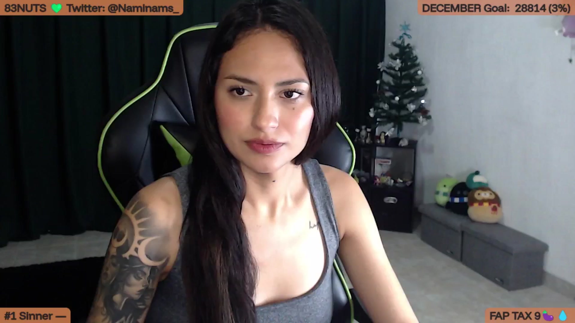 Gallery image thumbnail from NamiSinner's myfreecams stream on, 12/03/2025, 22:58 image 11 of 20