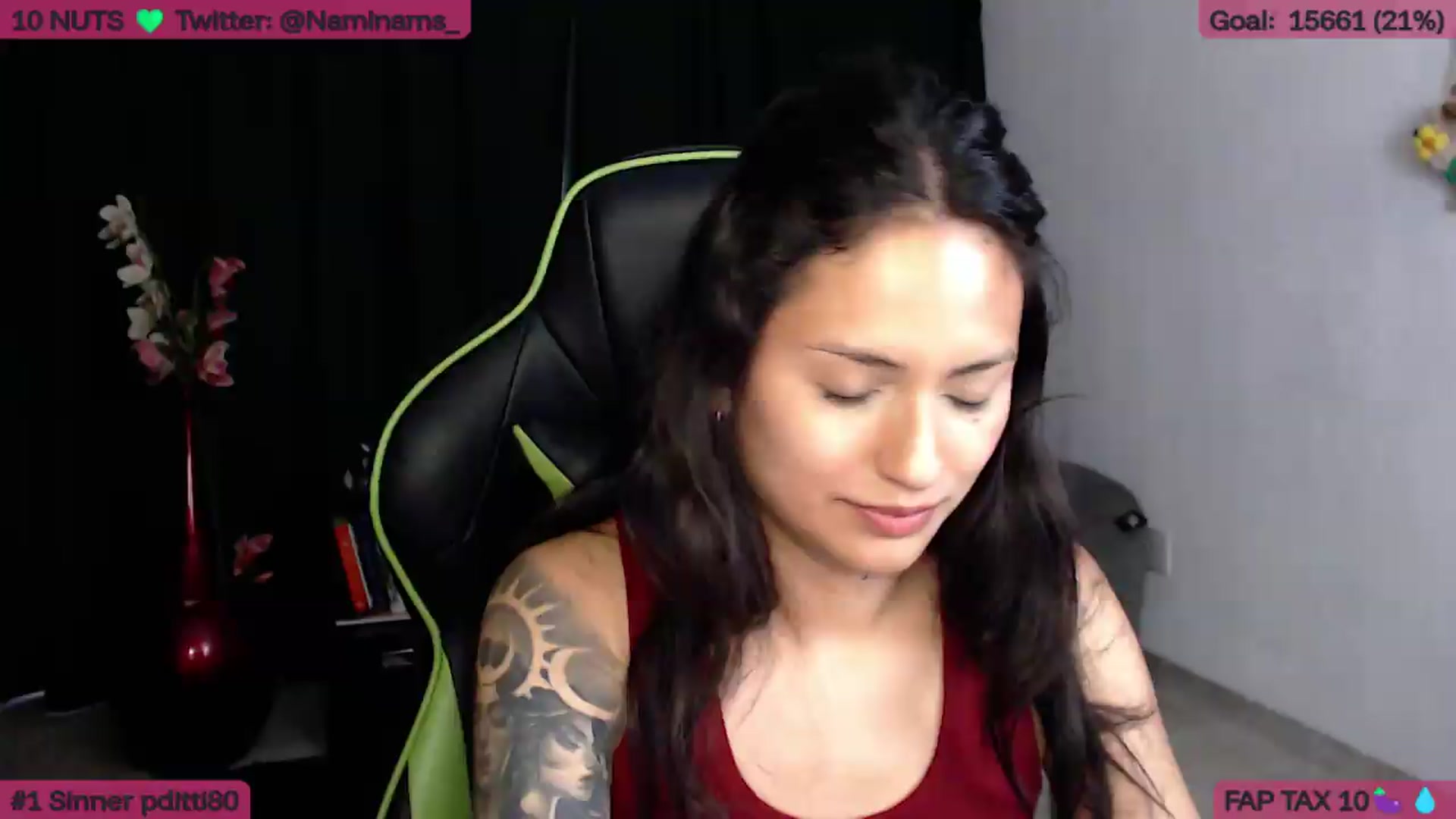 Gallery image thumbnail from NamiSinner's myfreecams stream on, 06/24/2026, 22:54 image 19 of 20