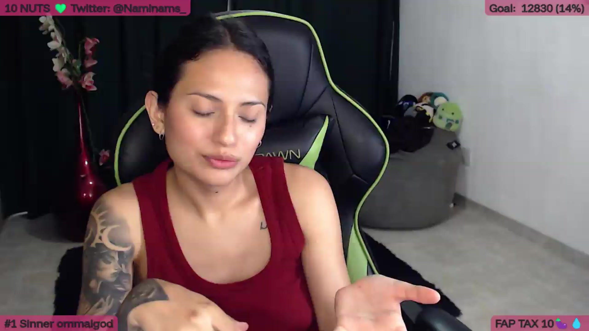 Gallery image thumbnail from NamiSinner's myfreecams stream on, 07/08/2026, 22:18 image 12 of 20