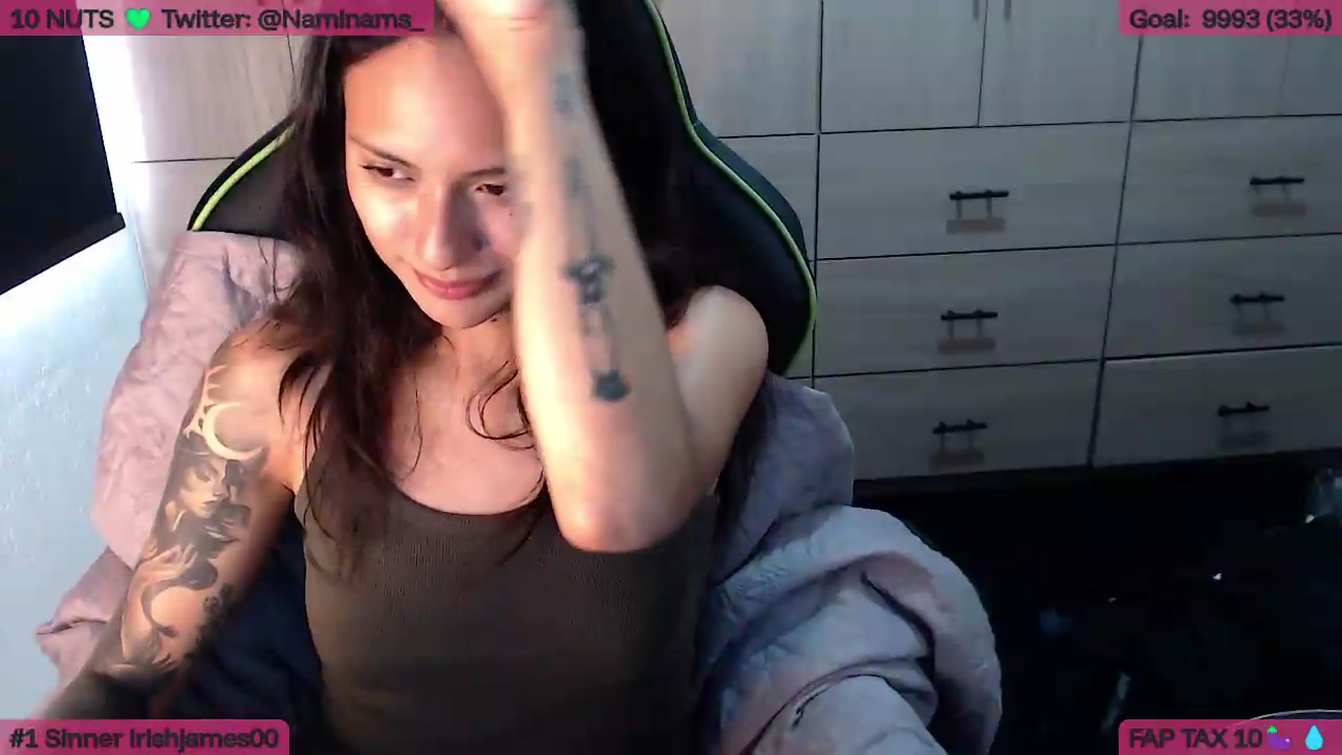Gallery image thumbnail from NamiSinner's myfreecams stream on, 08/18/2026, 22:22 image 4 of 20