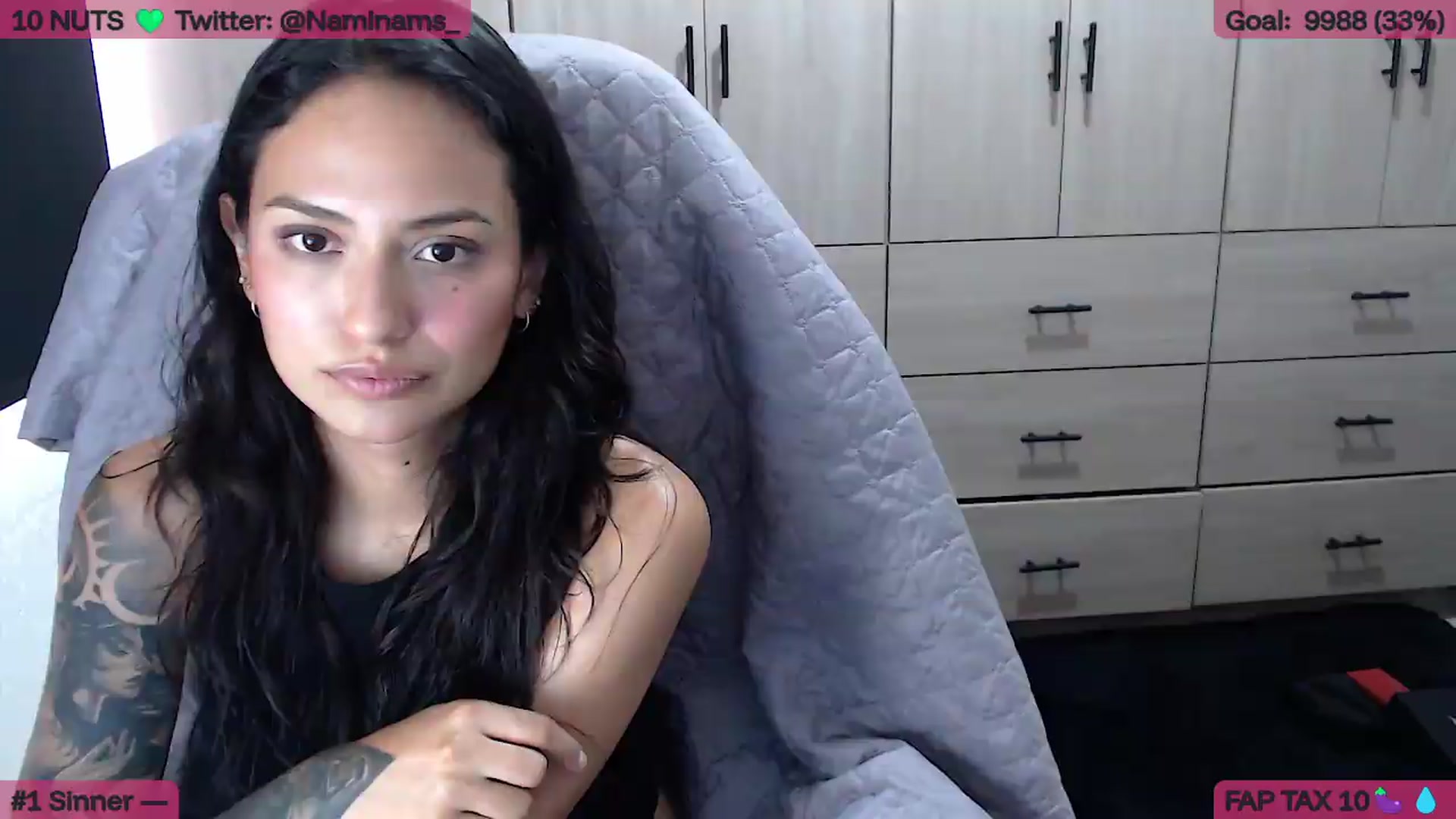 Gallery image thumbnail from NamiSinner's myfreecams stream on, 08/19/2026, 23:17 image 1 of 20