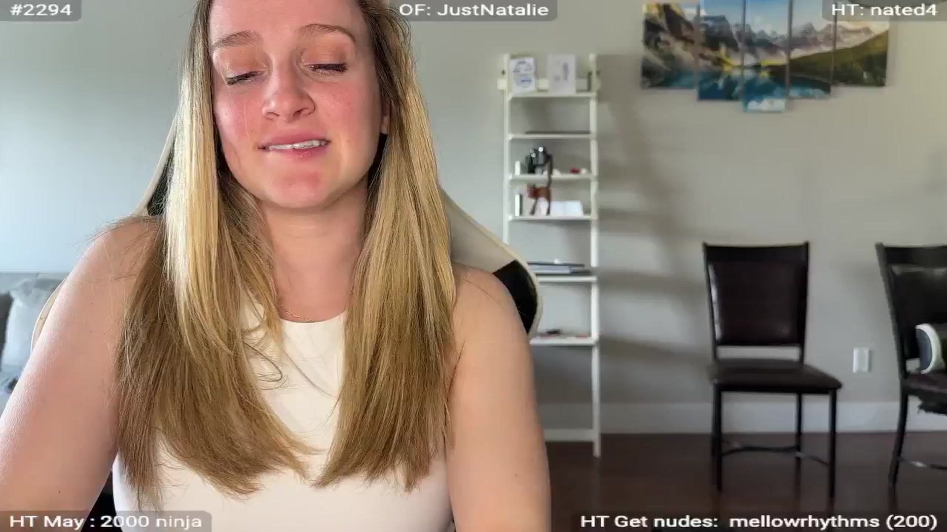 Gallery image thumbnail from NatGPT's myfreecams stream on, 06/02/2024, 20:03 image 18 of 20