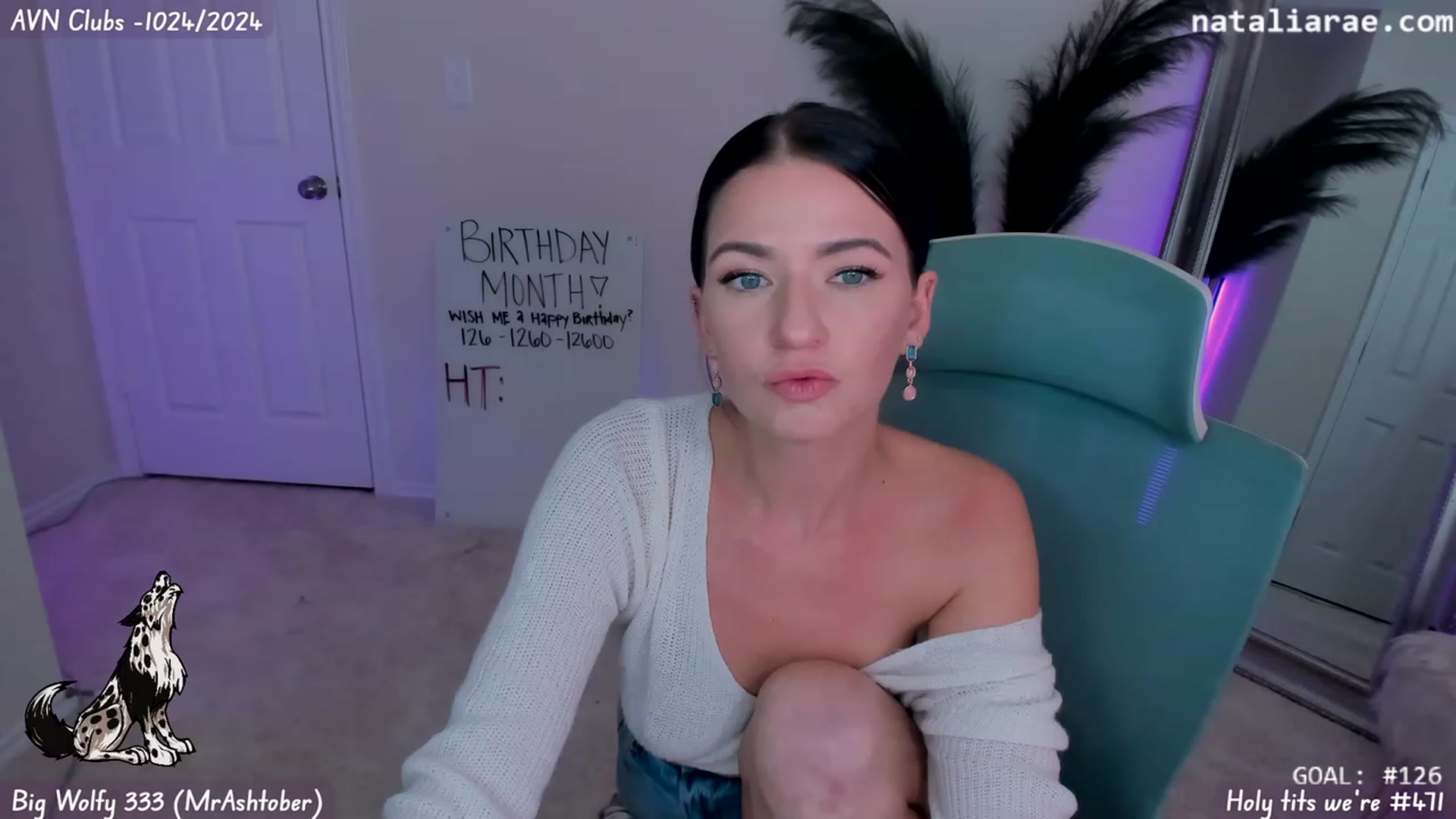 Gallery image thumbnail from Nat_Rae_BDAY's myfreecams stream on, 01/18/2024, 24:58 image 13 of 20