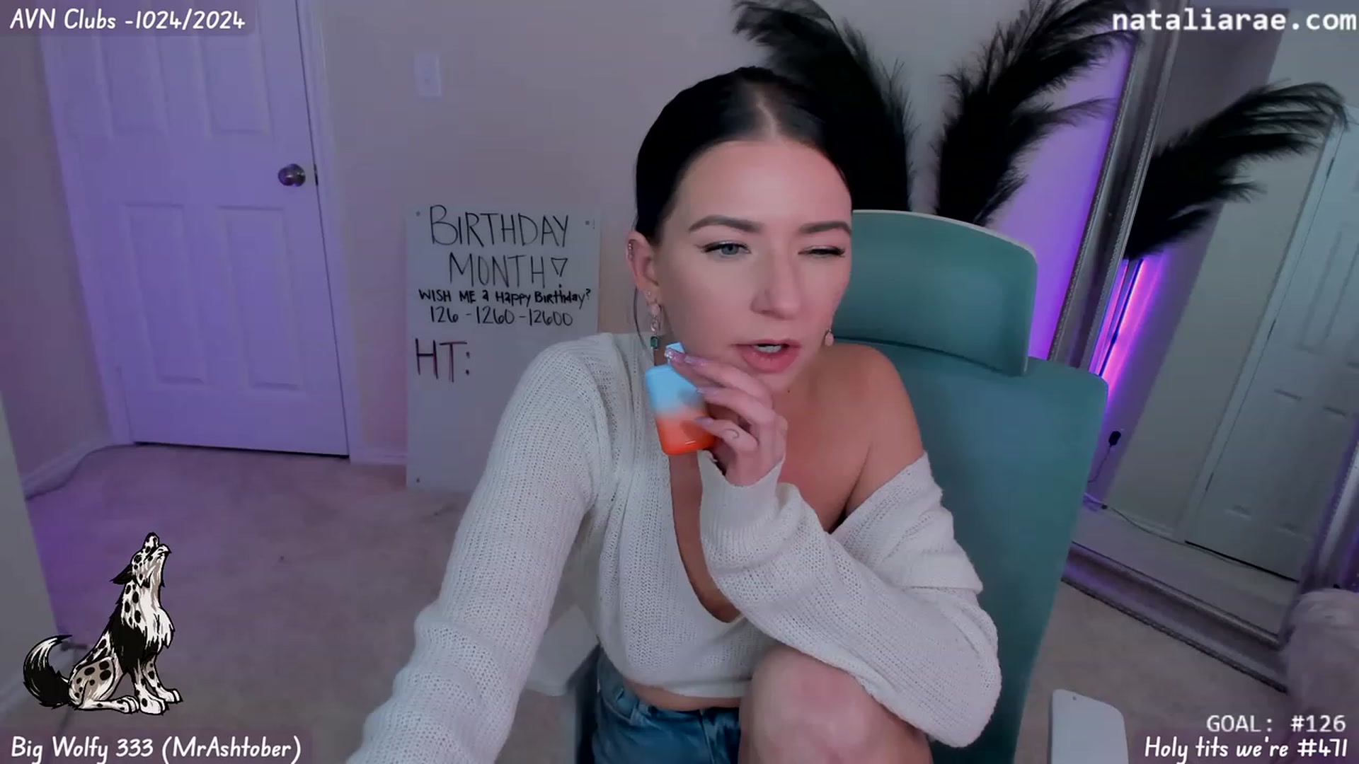 Gallery image thumbnail from Nat_Rae_BDAY's myfreecams stream on, 01/18/2024, 24:58 image 12 of 20