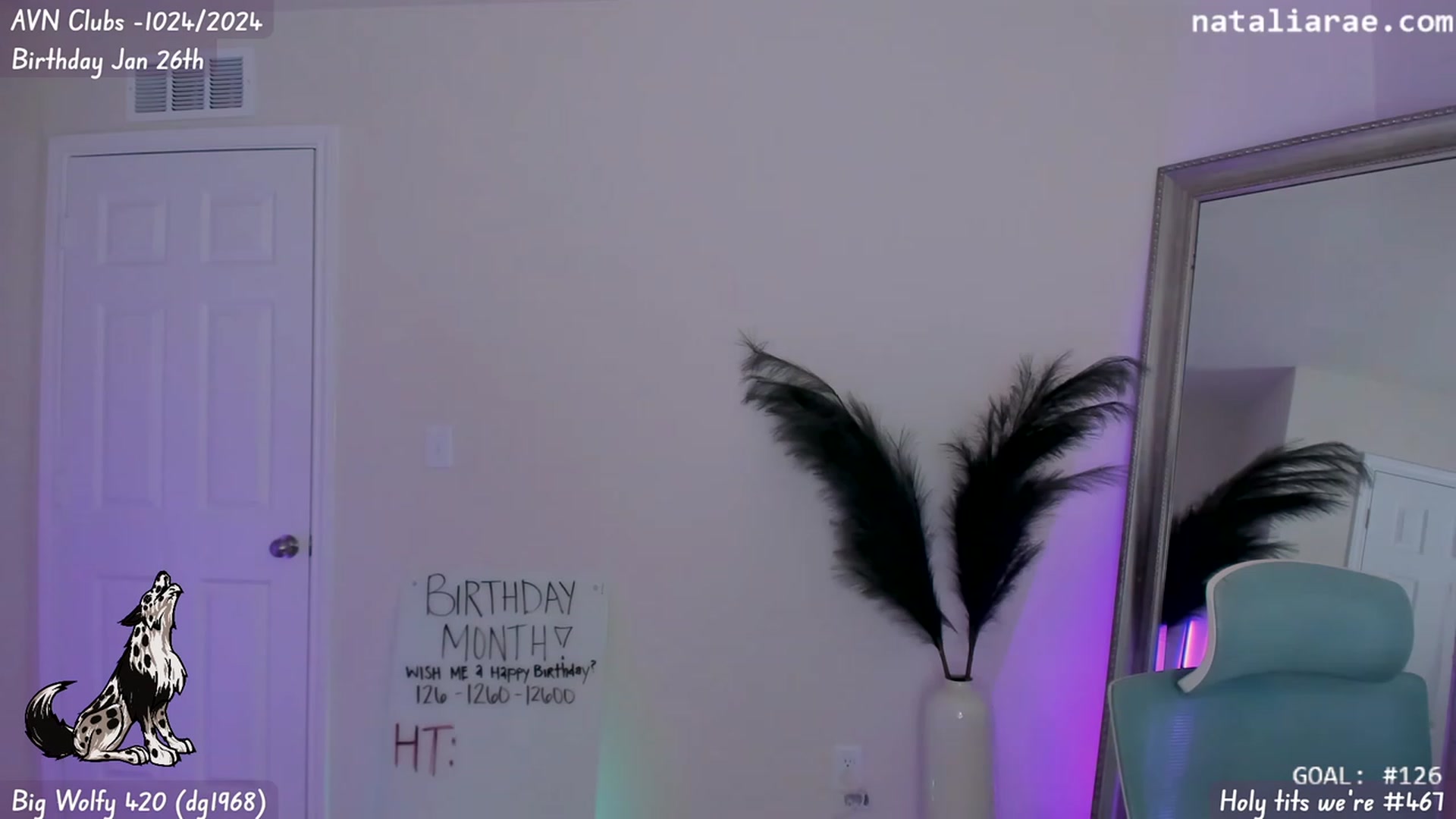 Gallery image thumbnail from Nat_Rae_BDAY's myfreecams stream on, 01/18/2024, 06:06 image 2 of 20