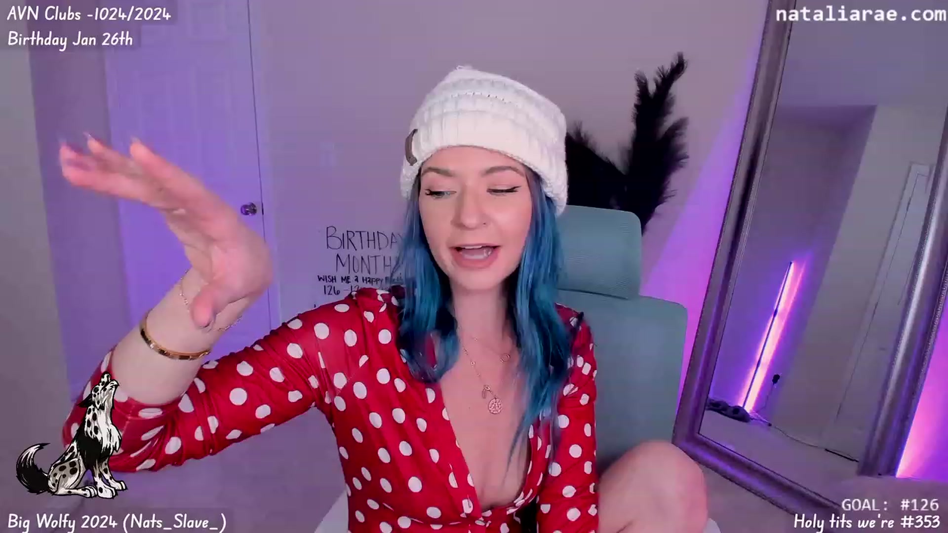 Gallery image thumbnail from Nat_Rae_BDAY's myfreecams stream on, 01/19/2024, 06:39 image 3 of 20