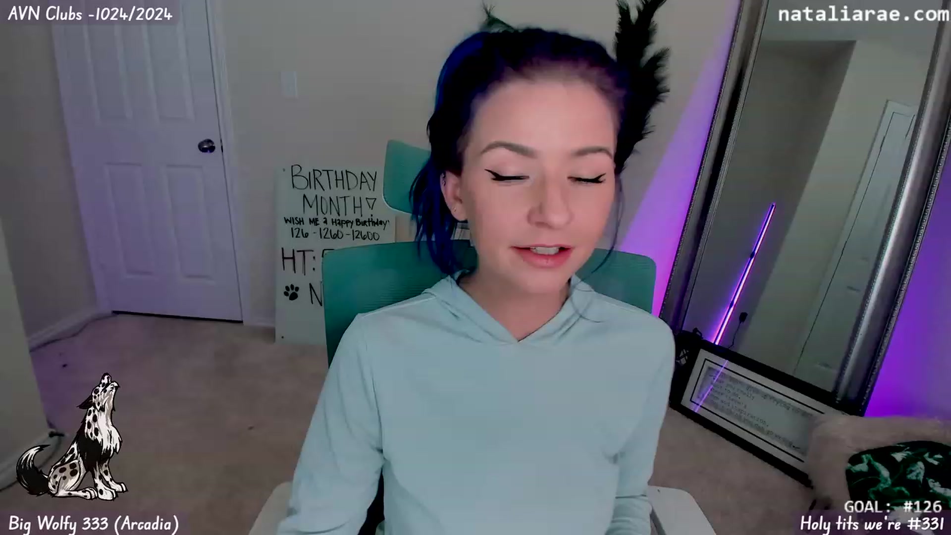Gallery image thumbnail from Nat_Rae_BDAY's myfreecams stream on, 01/23/2024, 05:03 image 17 of 20