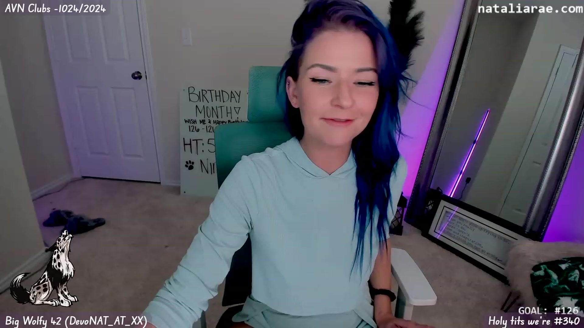 Gallery image thumbnail from Nat_Rae_BDAY's myfreecams stream on, 01/23/2024, 05:03 image 6 of 20