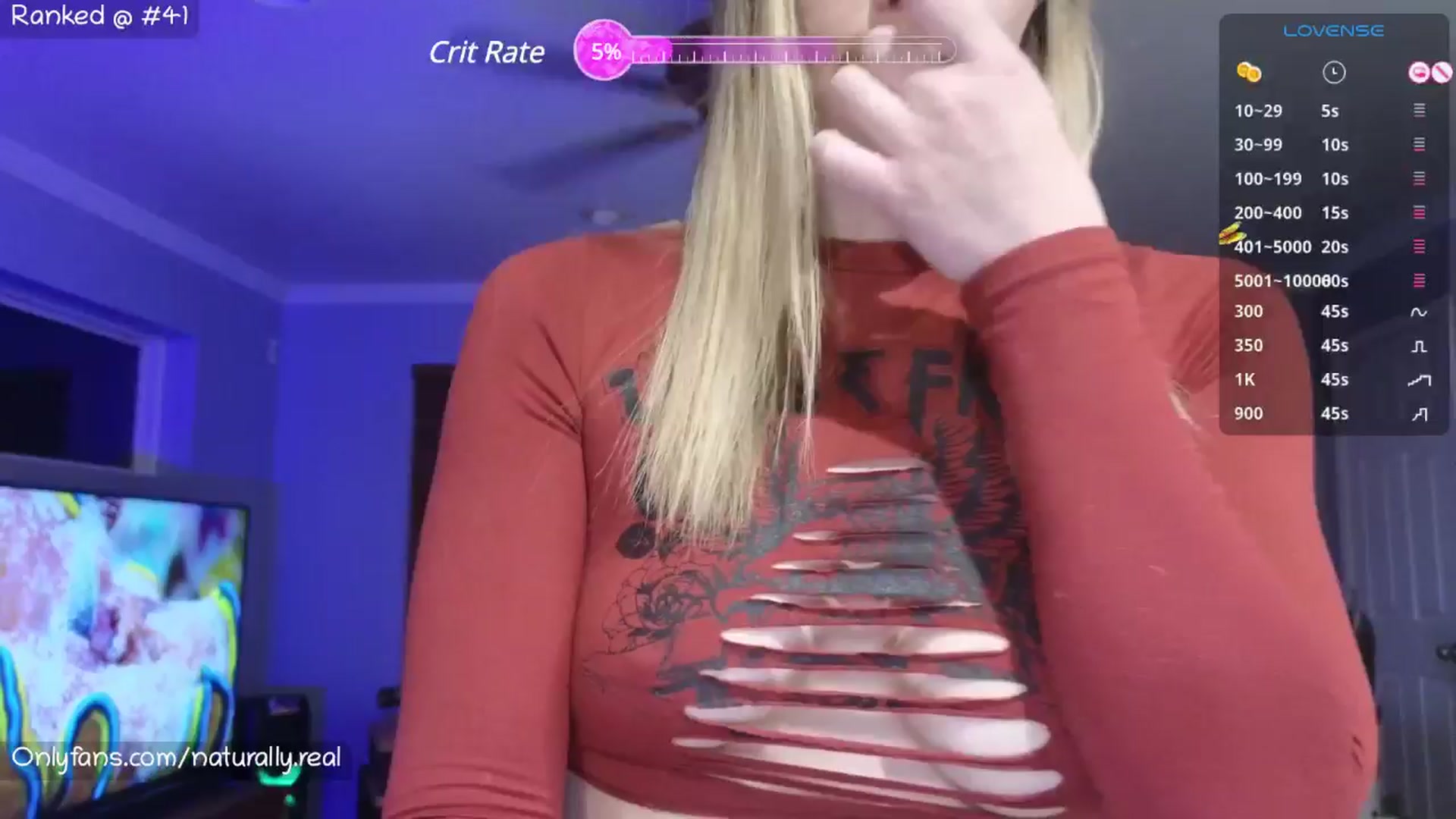Gallery image thumbnail from NaturallyReal's myfreecams stream on, 05/29/2025, 05:40 image 1 of 20