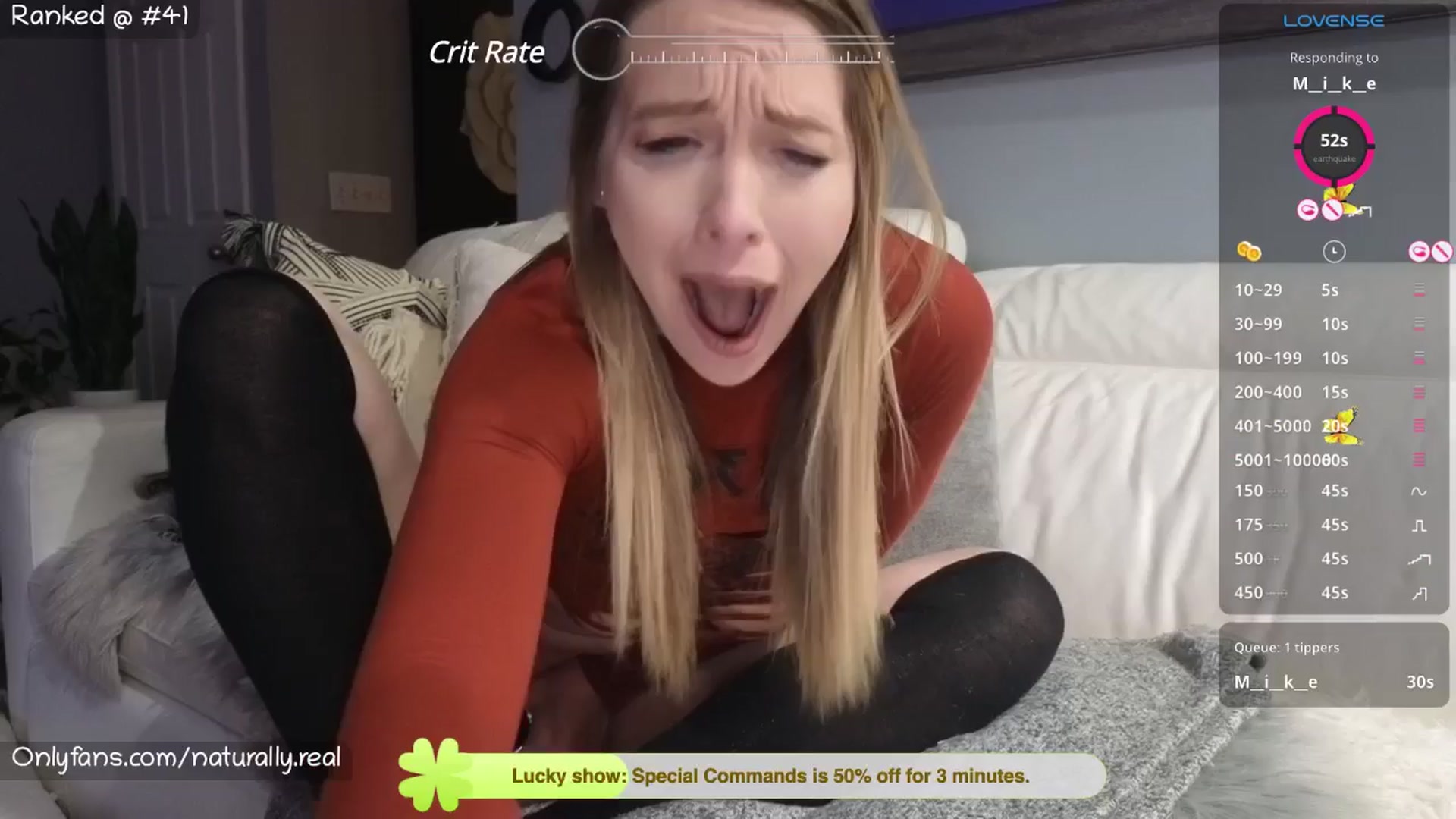 Gallery image thumbnail from NaturallyReal's myfreecams stream on, 05/29/2025, 08:09 image 5 of 20