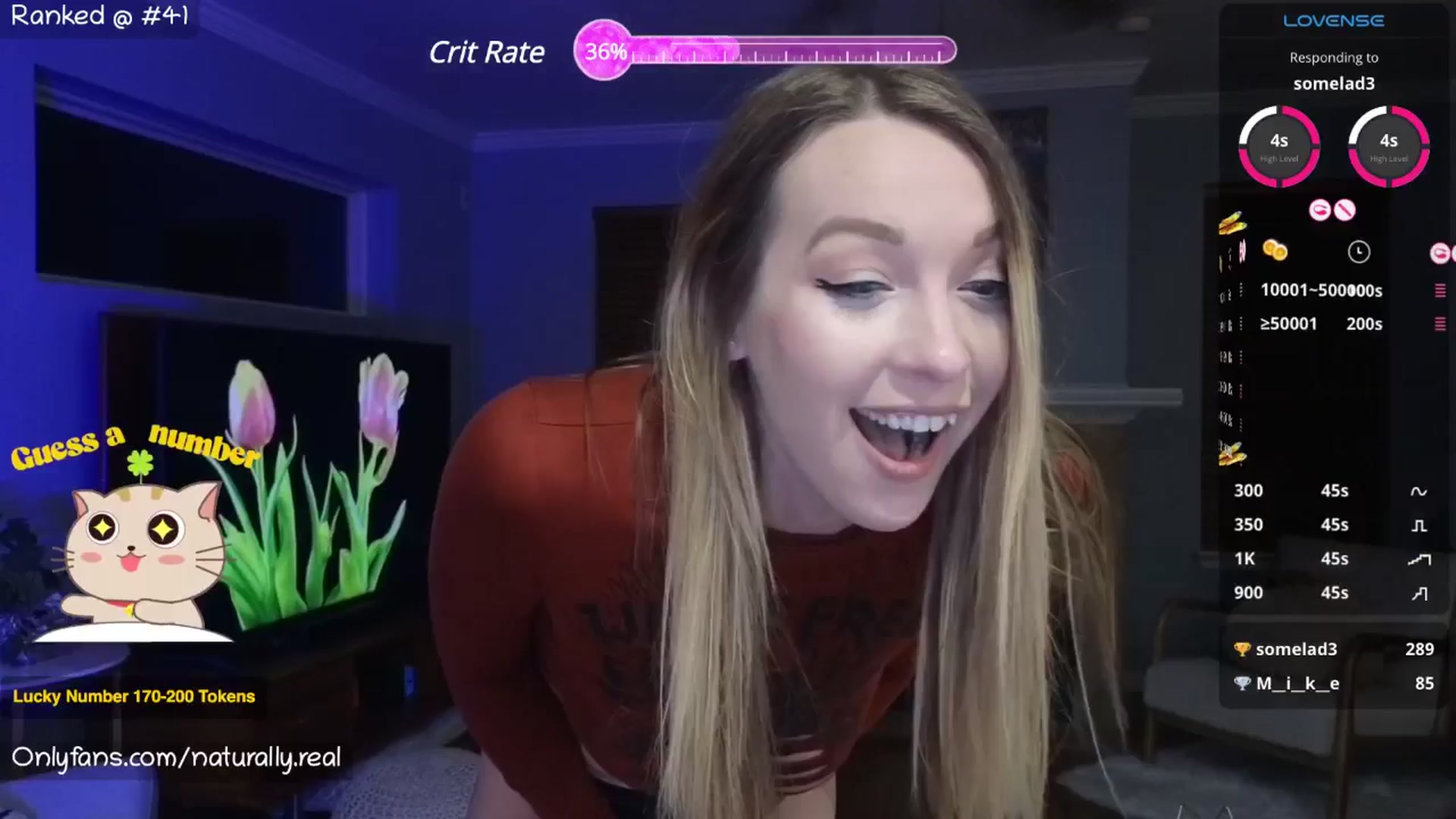 Gallery image thumbnail from NaturallyReal's myfreecams stream on, 05/29/2025, 08:09 image 3 of 20