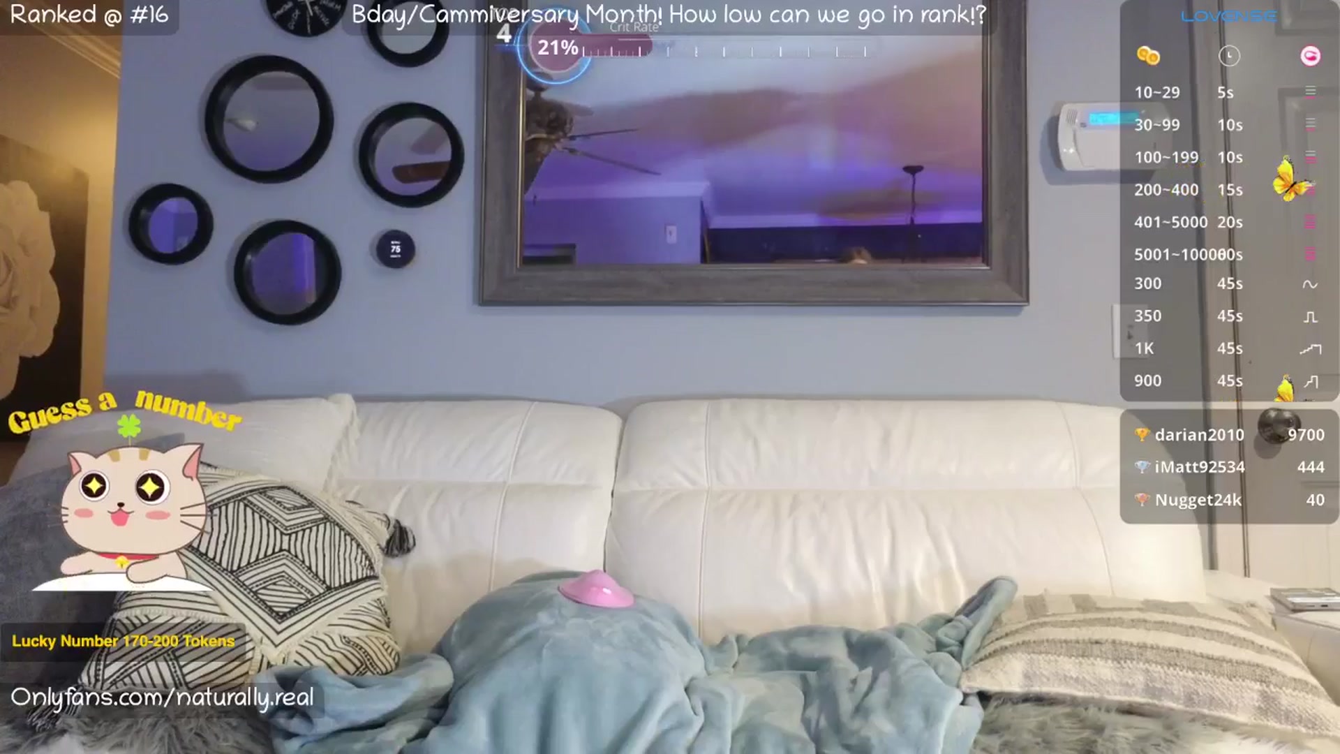 Gallery image thumbnail from NaturallyReal's myfreecams stream on, 07/22/2025, 08:16 image 9 of 20