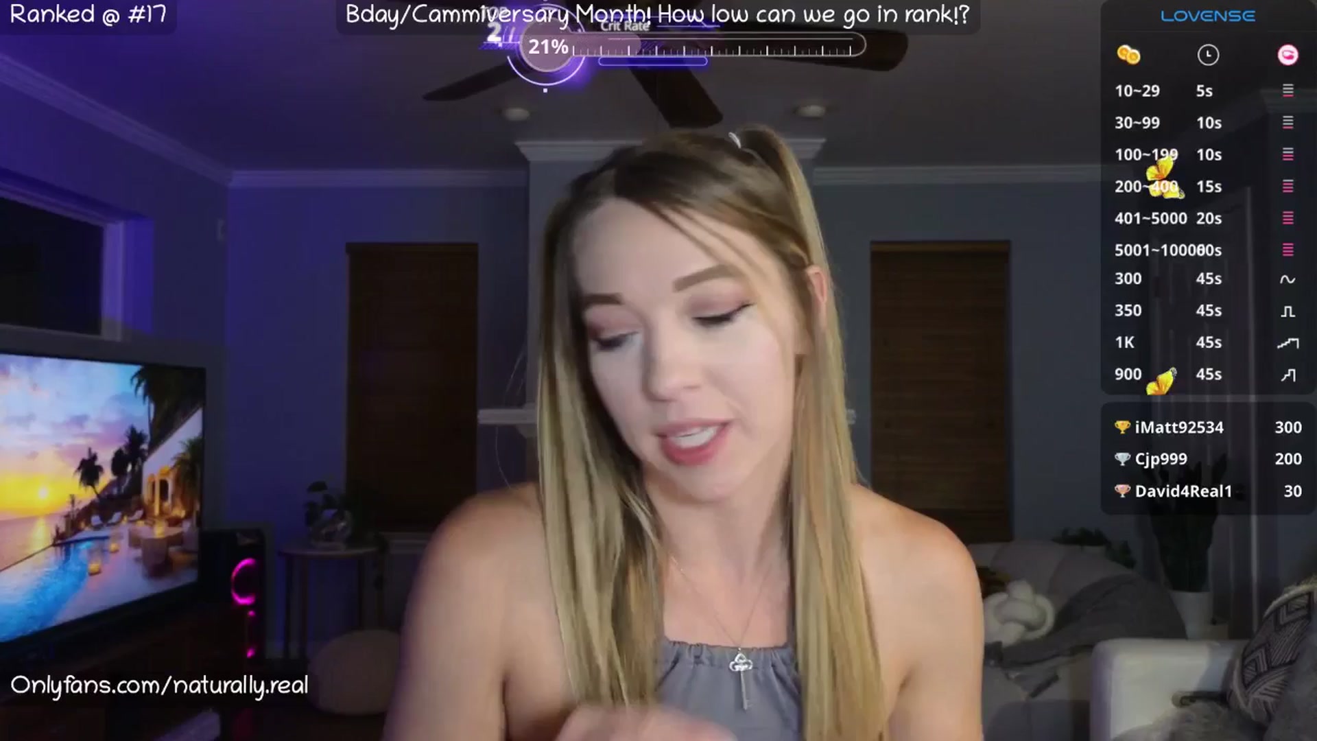 Gallery image thumbnail from NaturallyReal's myfreecams stream on, 07/26/2025, 08:05 image 1 of 20
