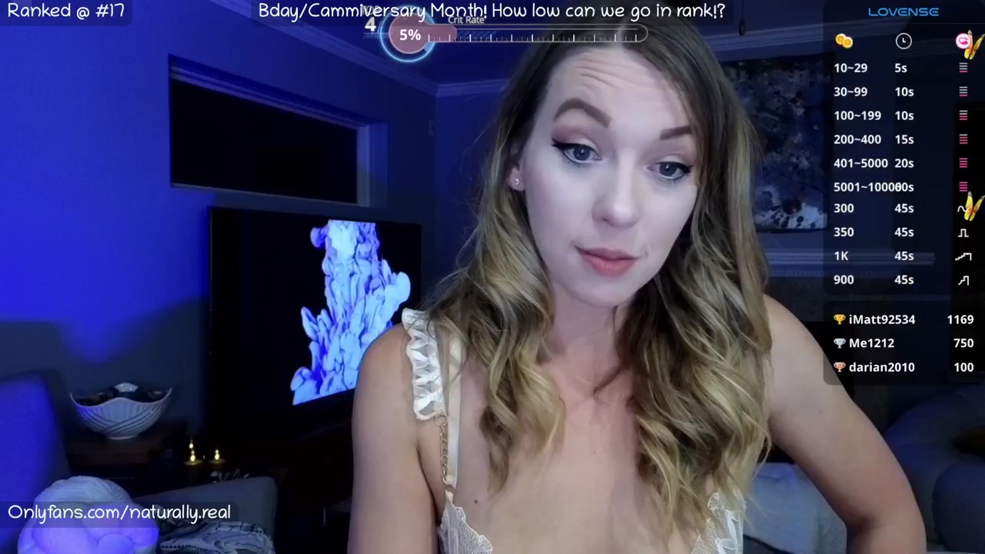 Gallery image thumbnail from NaturallyReal's myfreecams stream on, 07/27/2025, 06:01 image 9 of 20