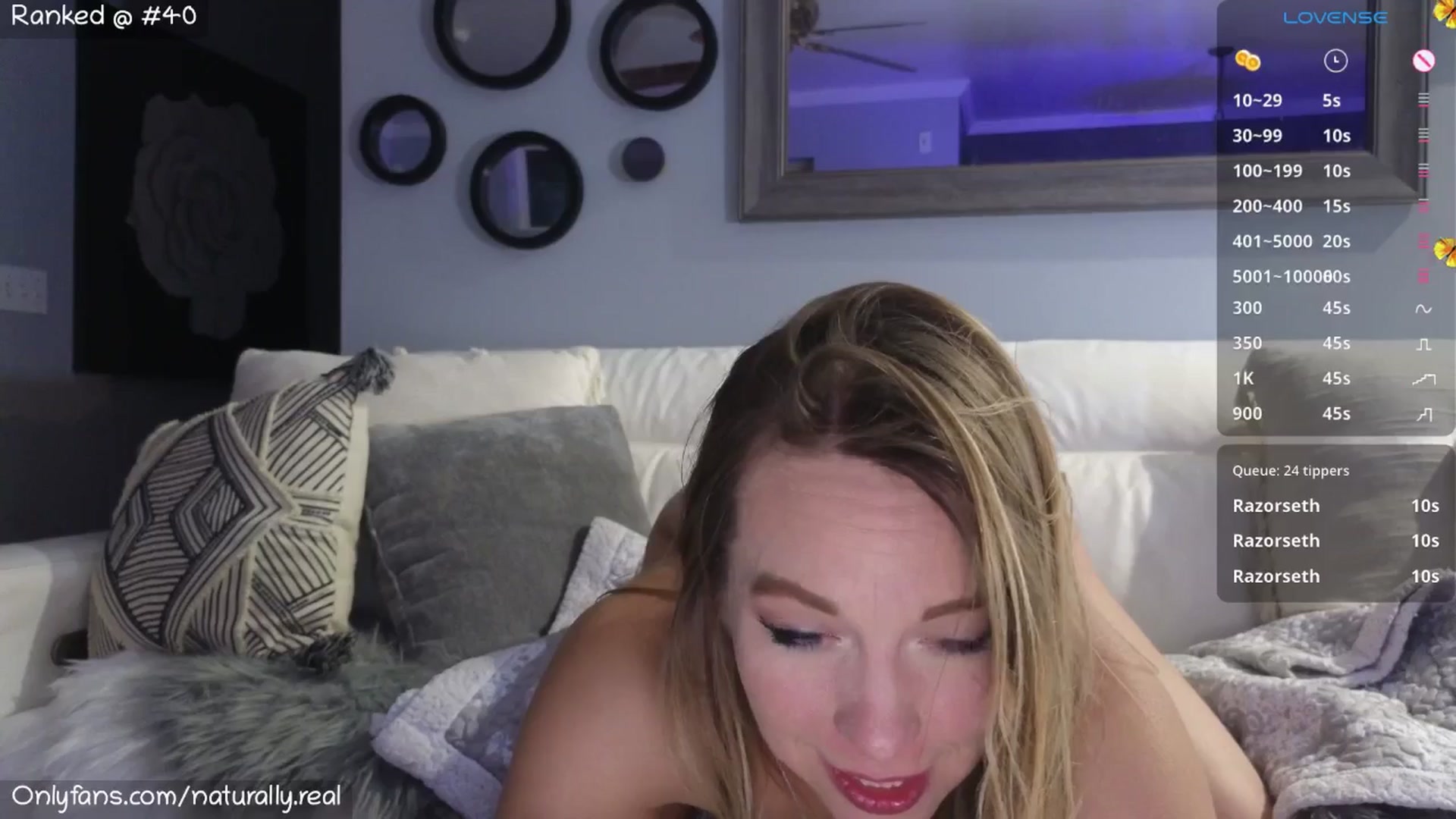 Gallery image thumbnail from NaturallyReal's myfreecams stream on, 08/09/2025, 07:42 image 19 of 20