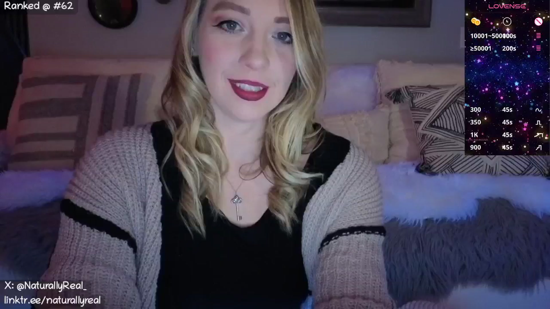Gallery image thumbnail from NaturallyReal's myfreecams stream on, 12/30/2025, 05:09 image 1 of 20