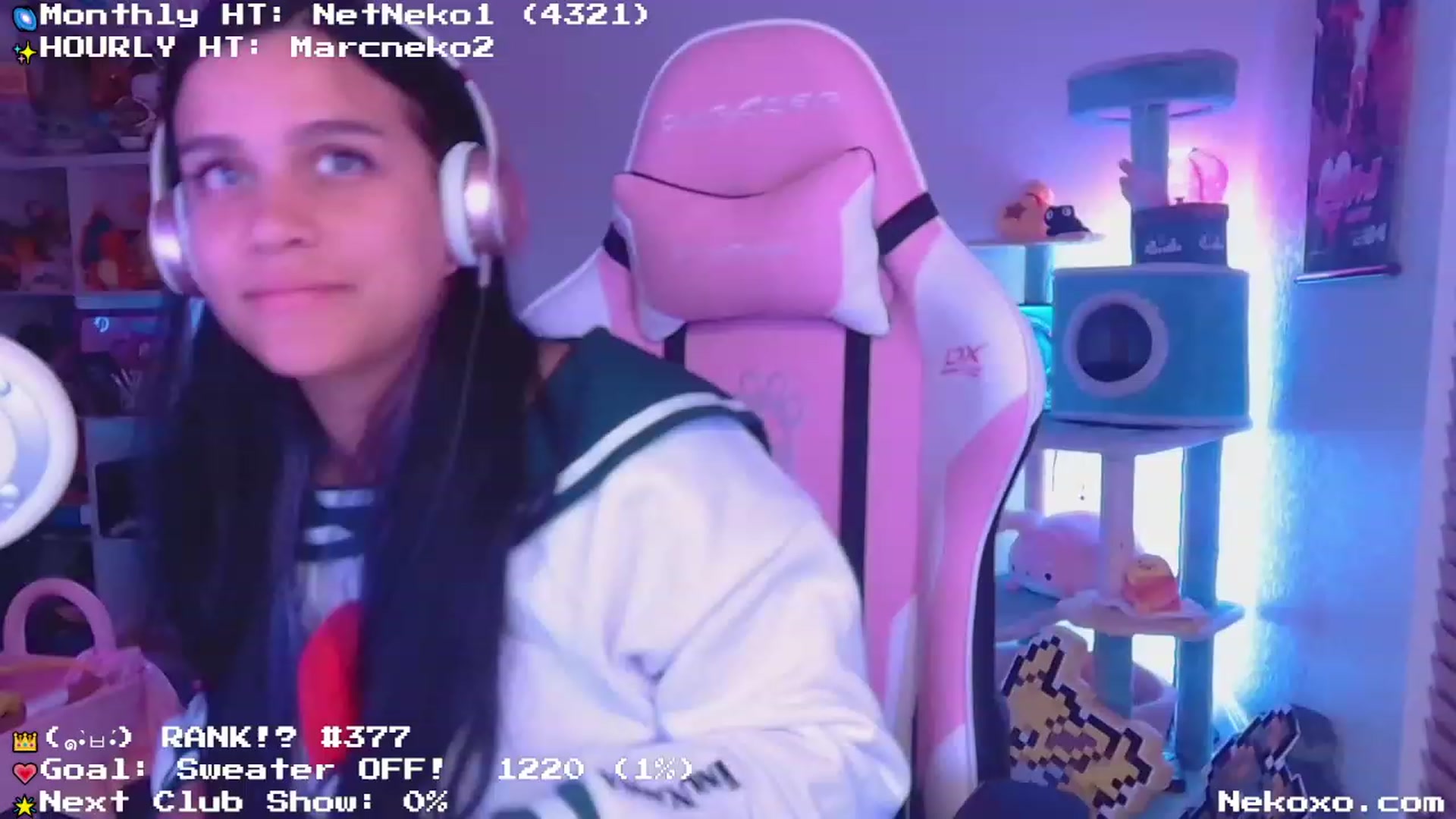 Gallery image thumbnail from Nekobeanxo's myfreecams stream on, 06/02/2023, 03:40 image 2 of 20